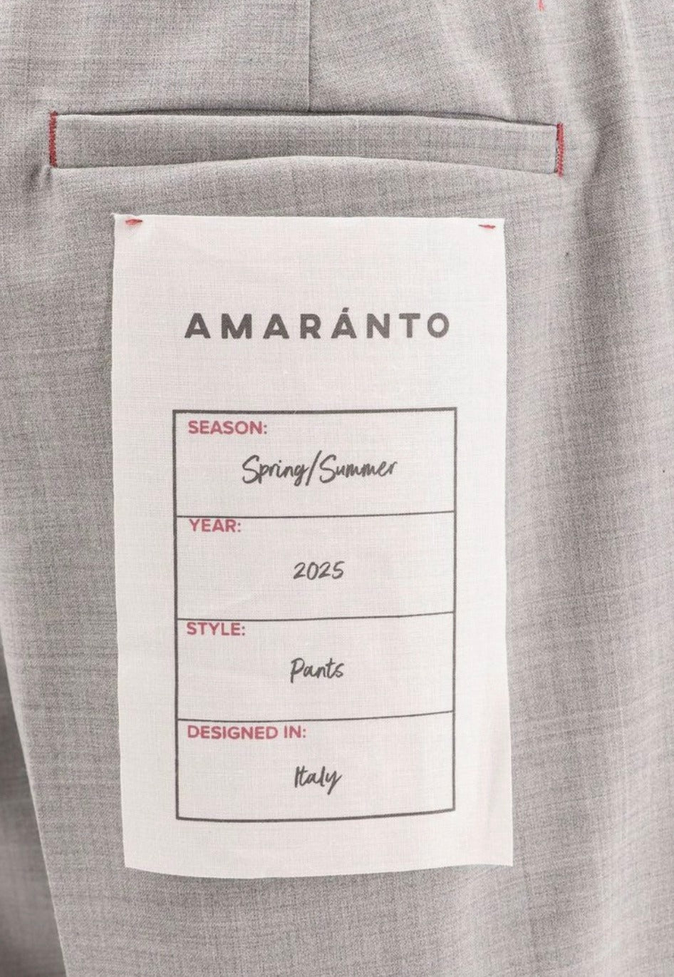 Amaranto PANTALONI Grigio