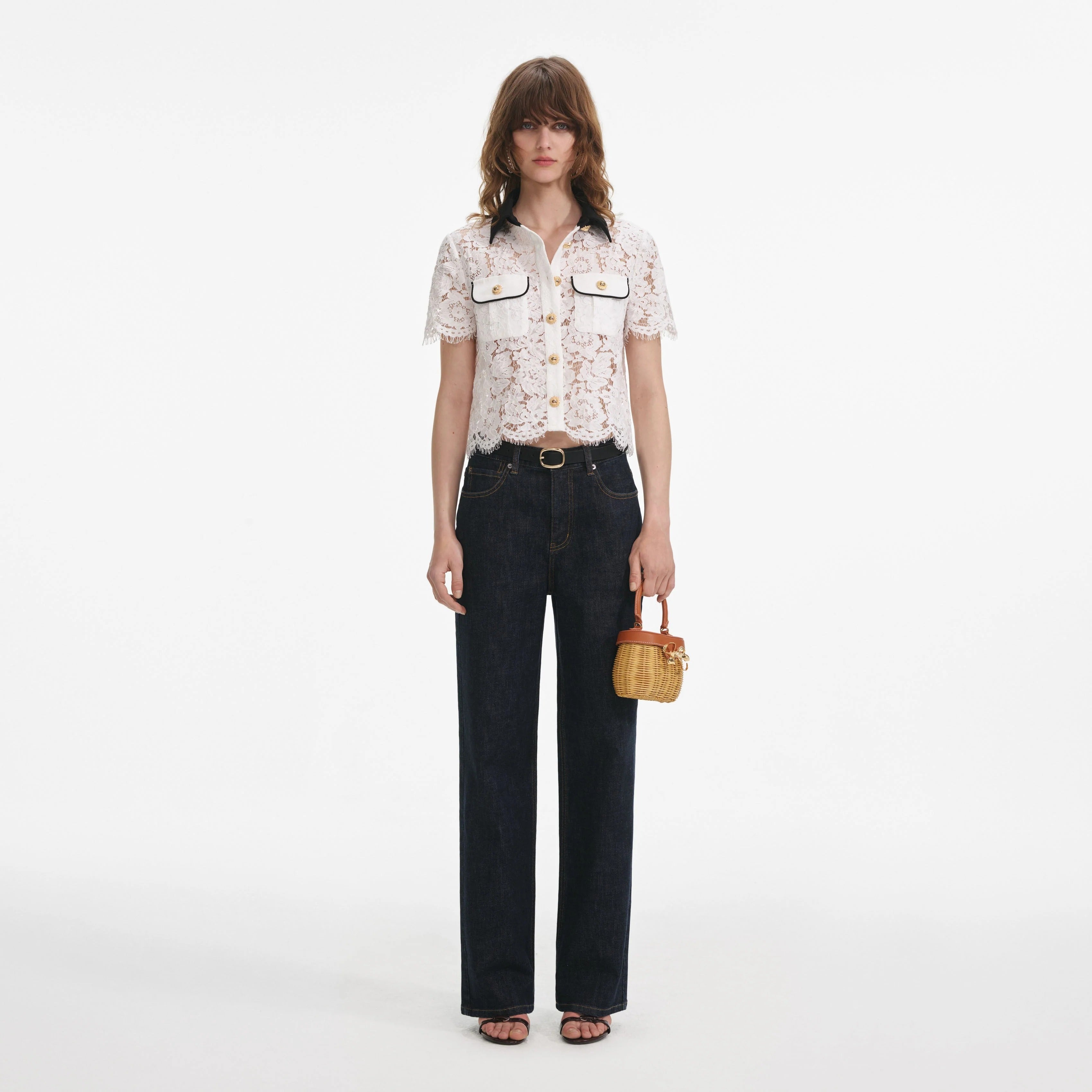 Self-portrait TOP Bianco