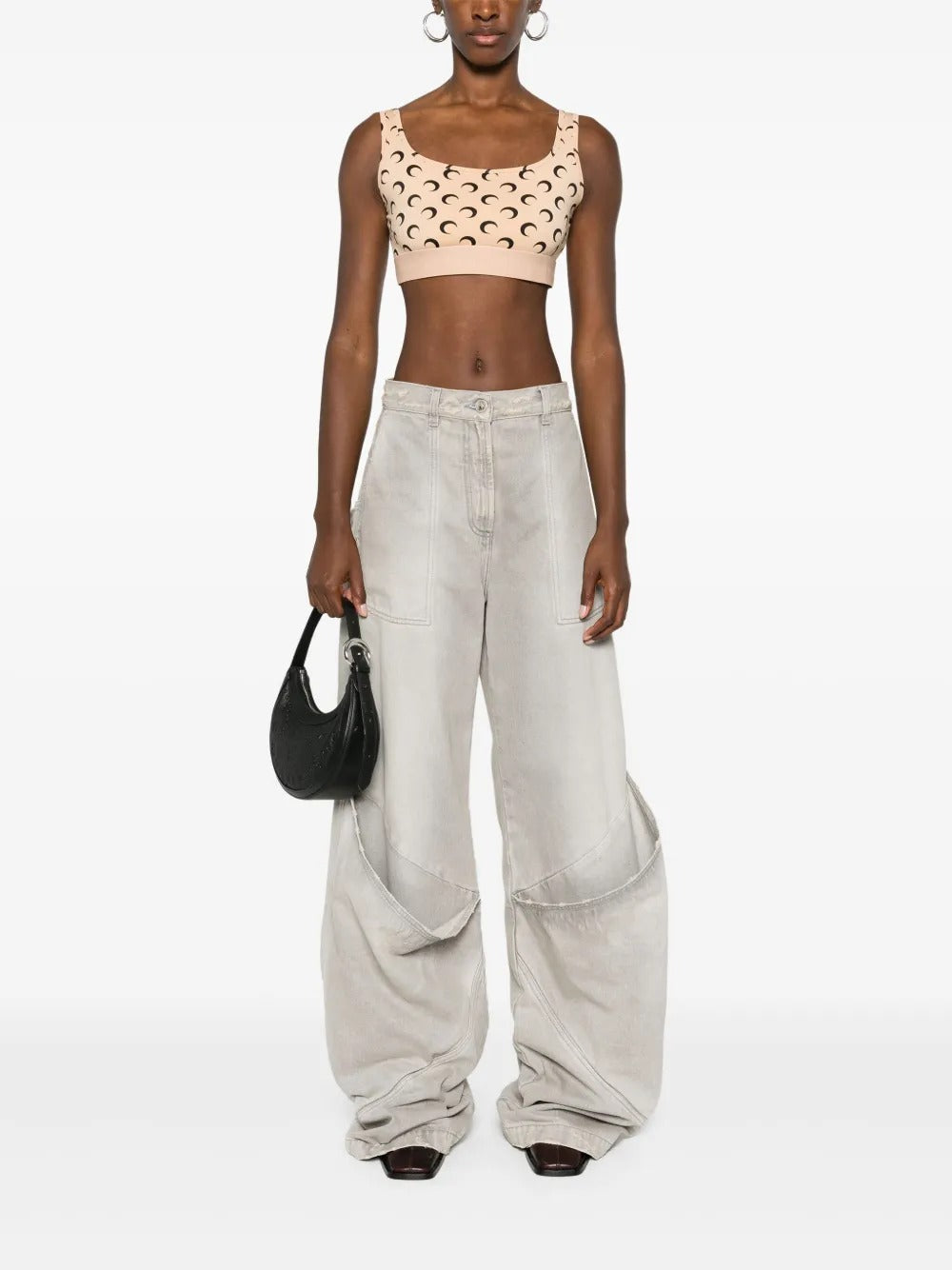 Marine Serre TOP Bianco