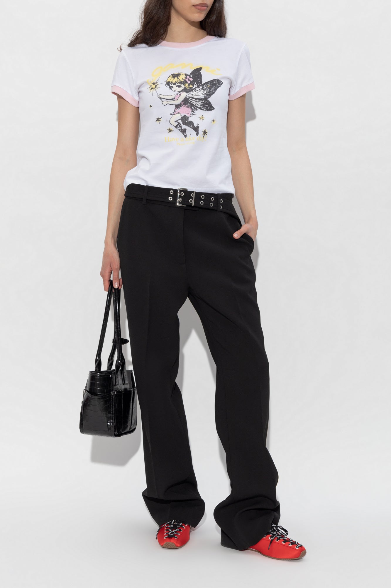 Ganni T-SHIRT Bianco