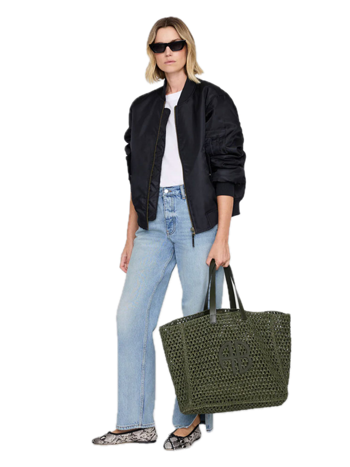 Anine Bing BORSE A SPALLA Verde