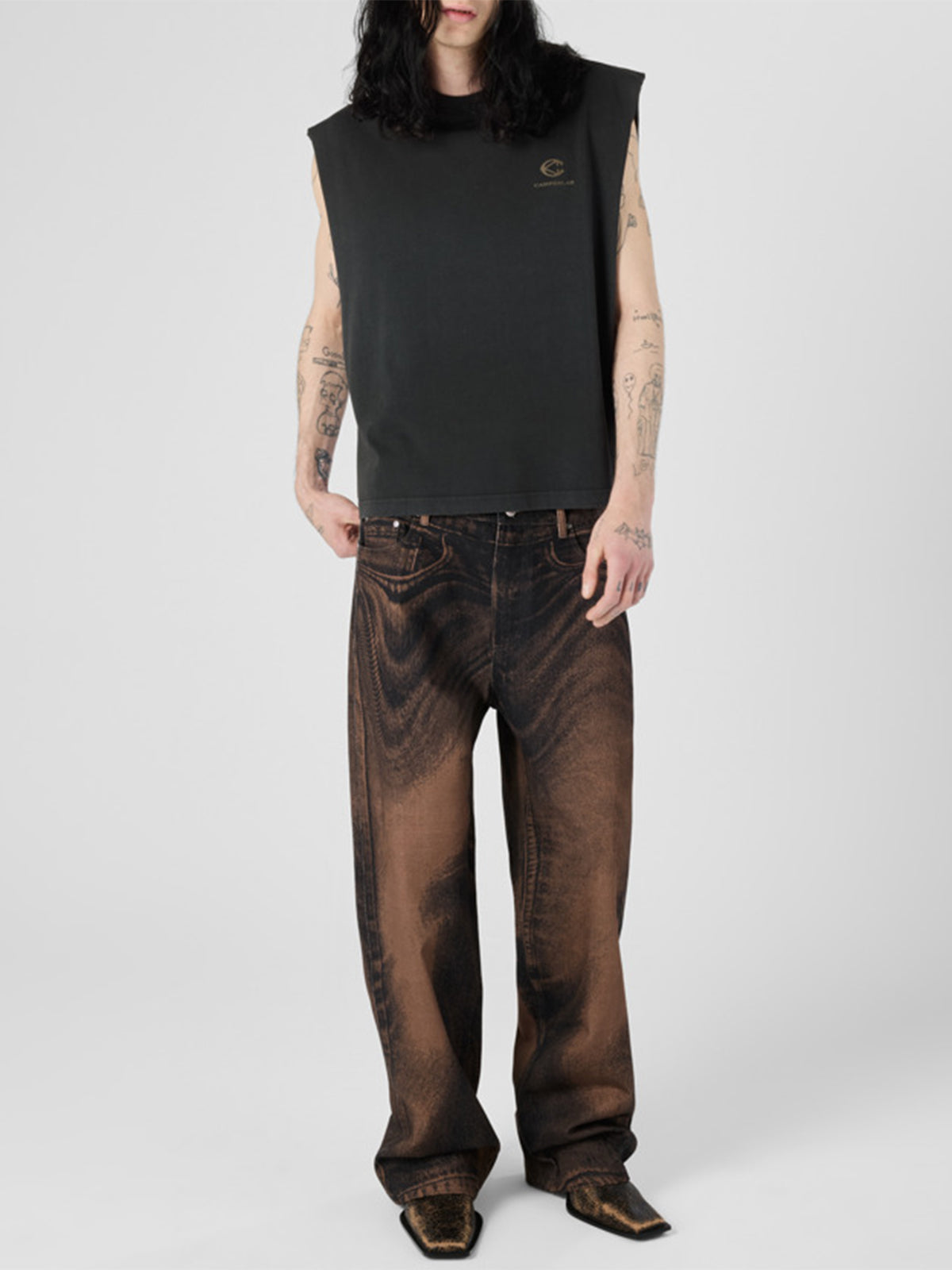 Camper Lab PANTALONI Marrone