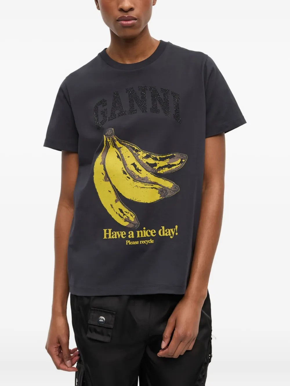 Ganni T-SHIRT Nero
