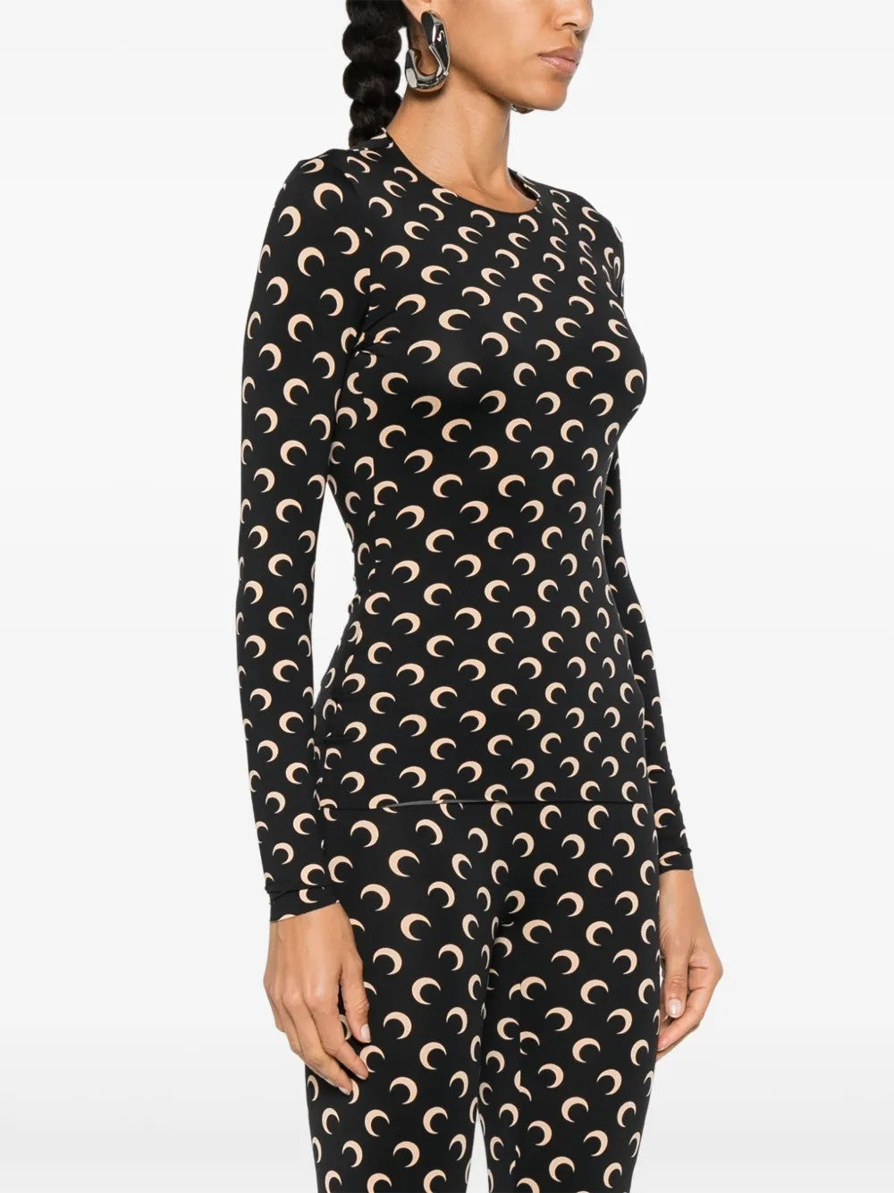 Marine Serre TOP Nero