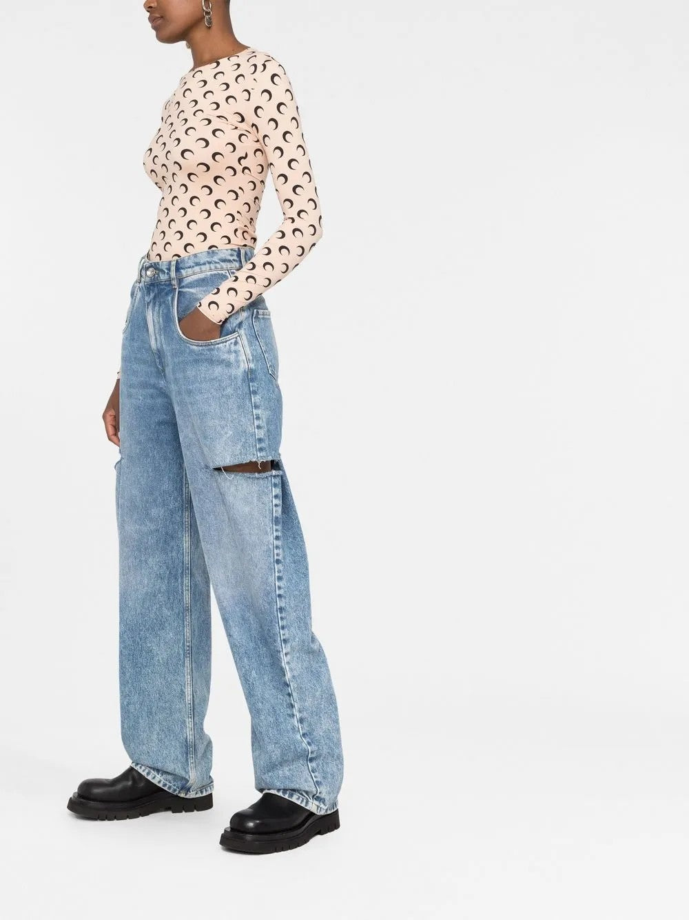 Marine Serre TOP Beige