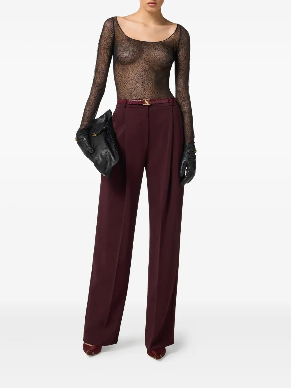 Elisabetta Franchi PANTALONI Rosso
