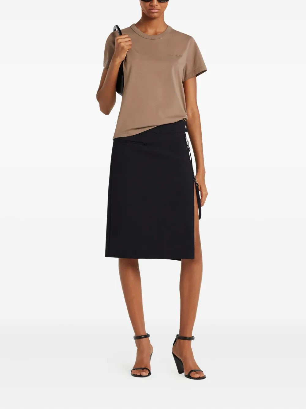 Courreges T-SHIRT Marrone