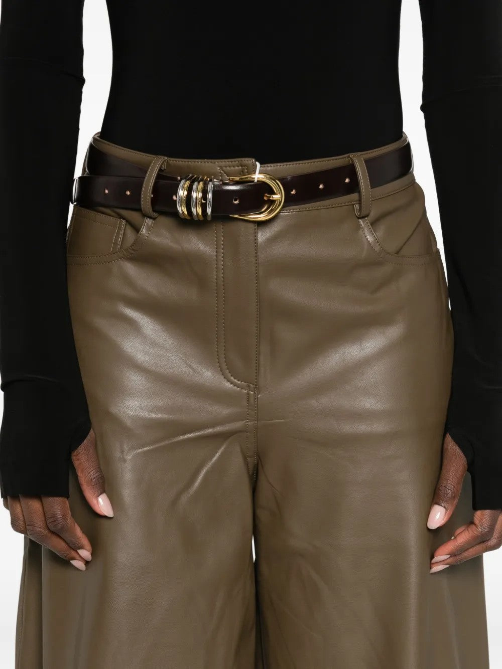 Norma Kamali PANTALONI Marrone