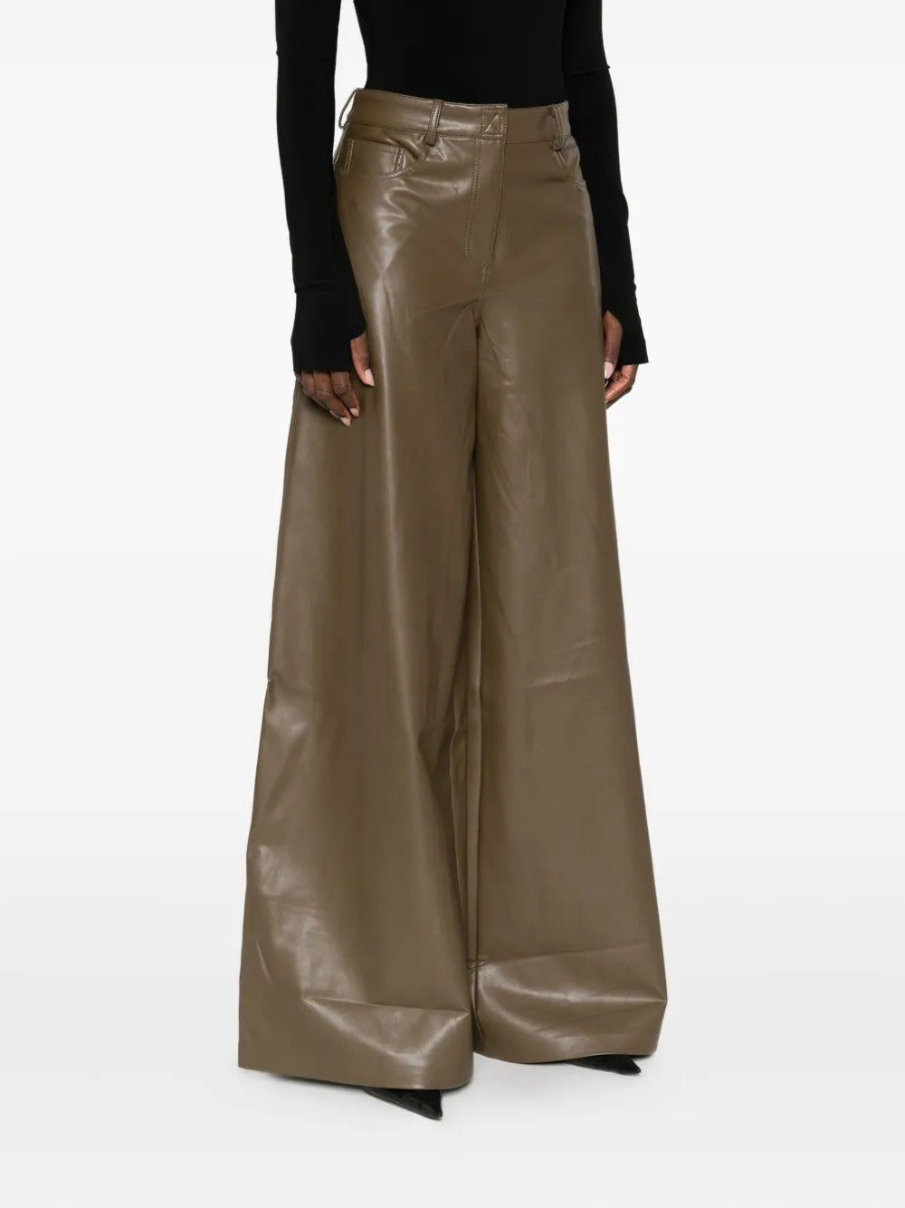 Norma Kamali PANTALONI Marrone