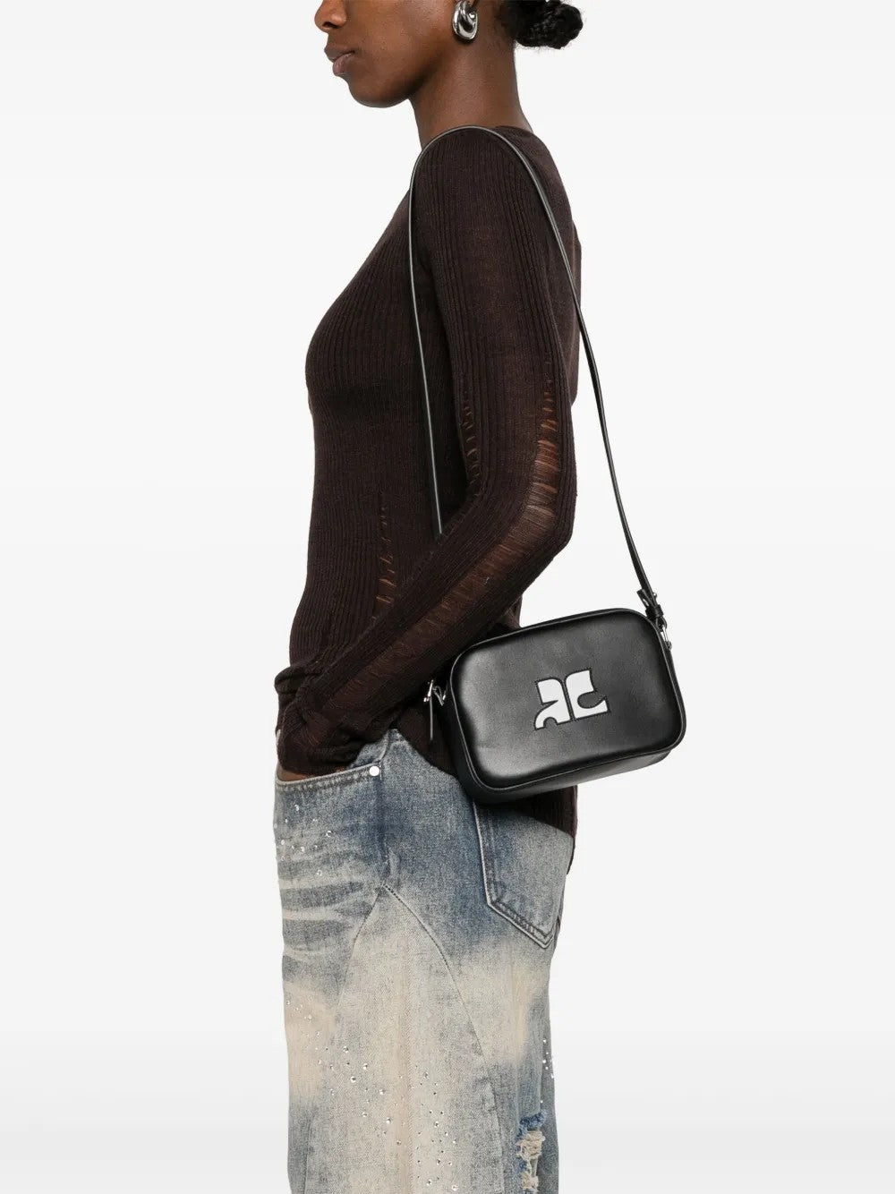 Courreges BORSE A TRACOLLA Nero