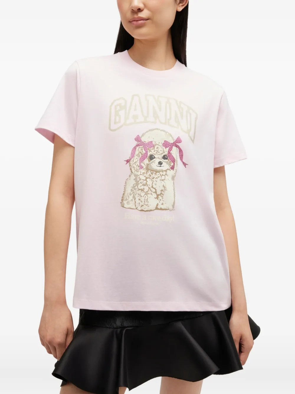 Ganni T-SHIRT Rosa