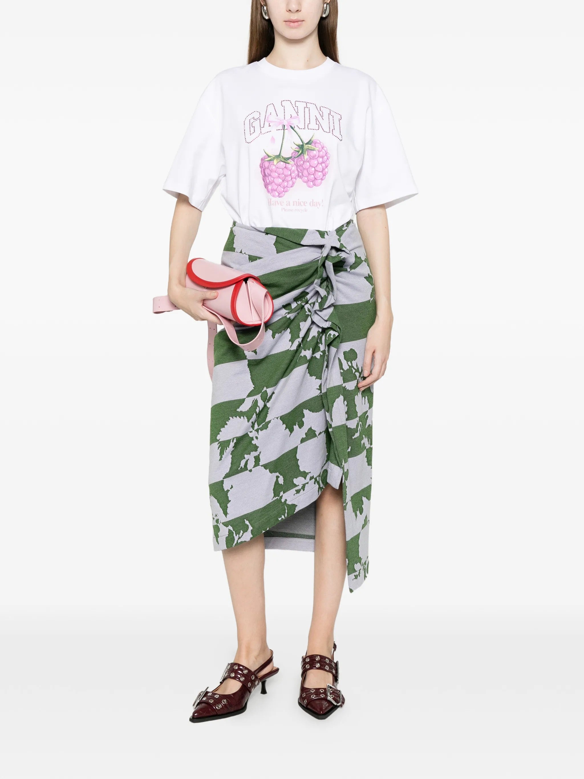 Ganni T-SHIRT Bianco