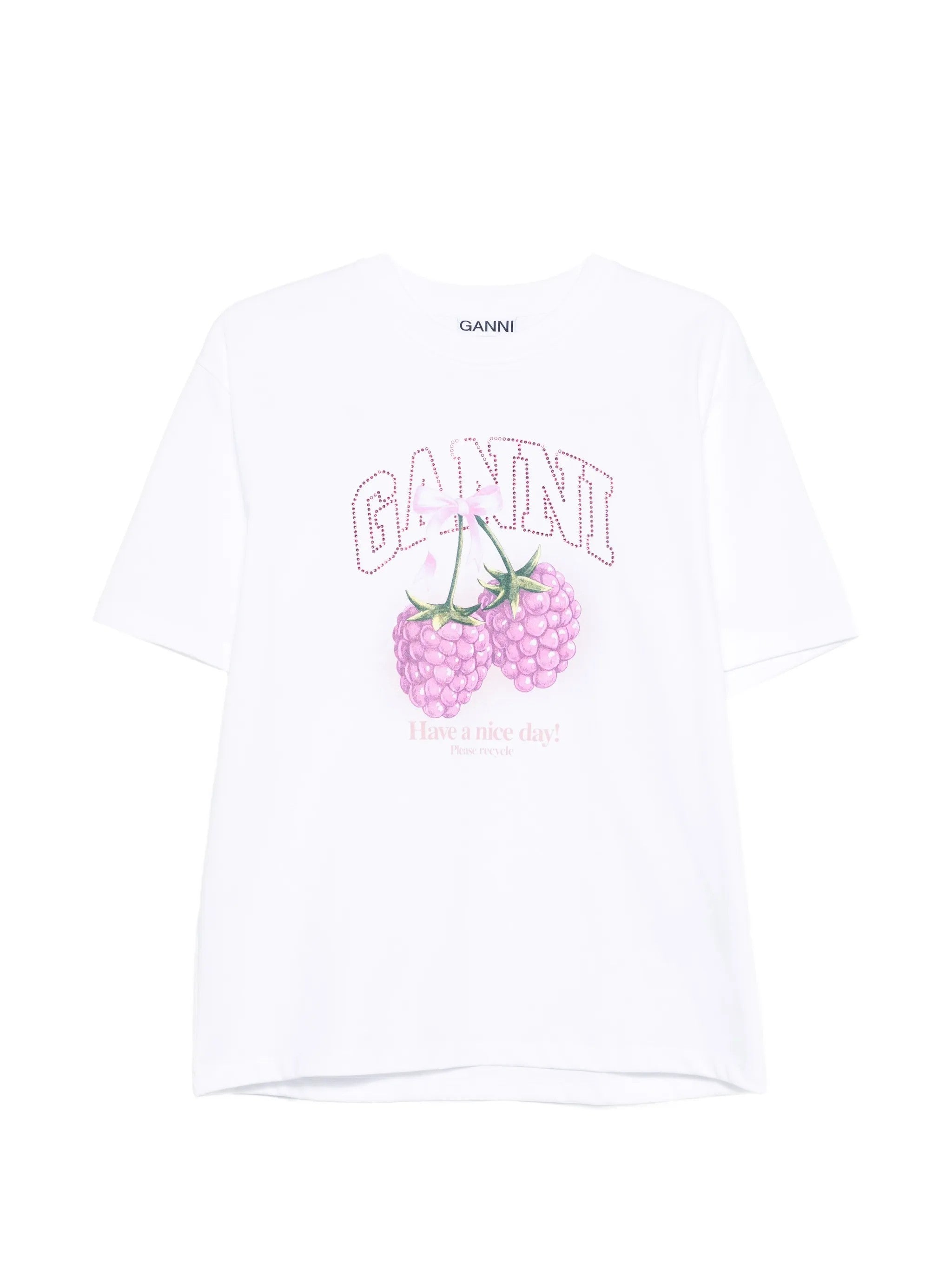 Ganni T-SHIRT Bianco