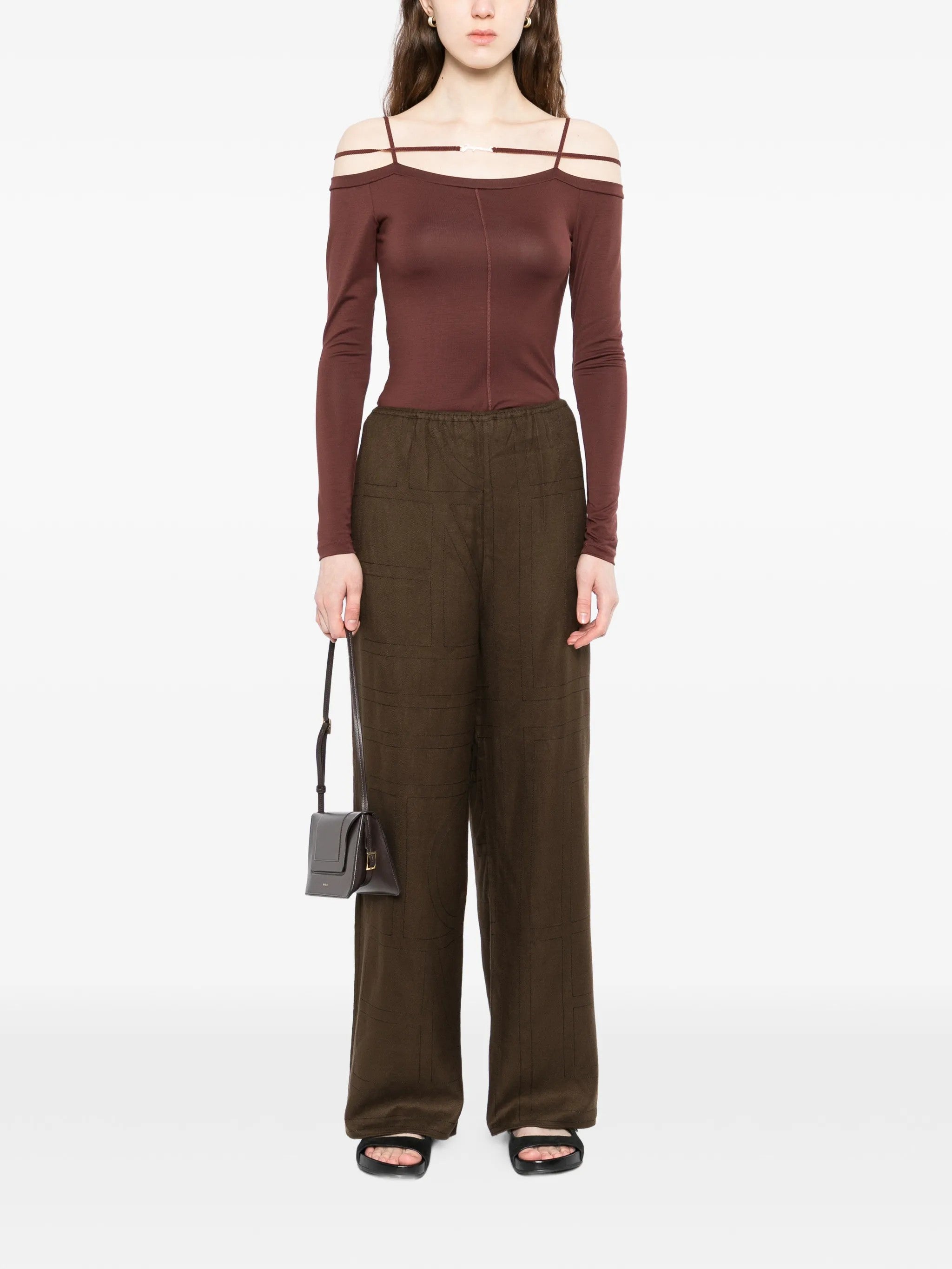 Toteme PANTALONI Marrone