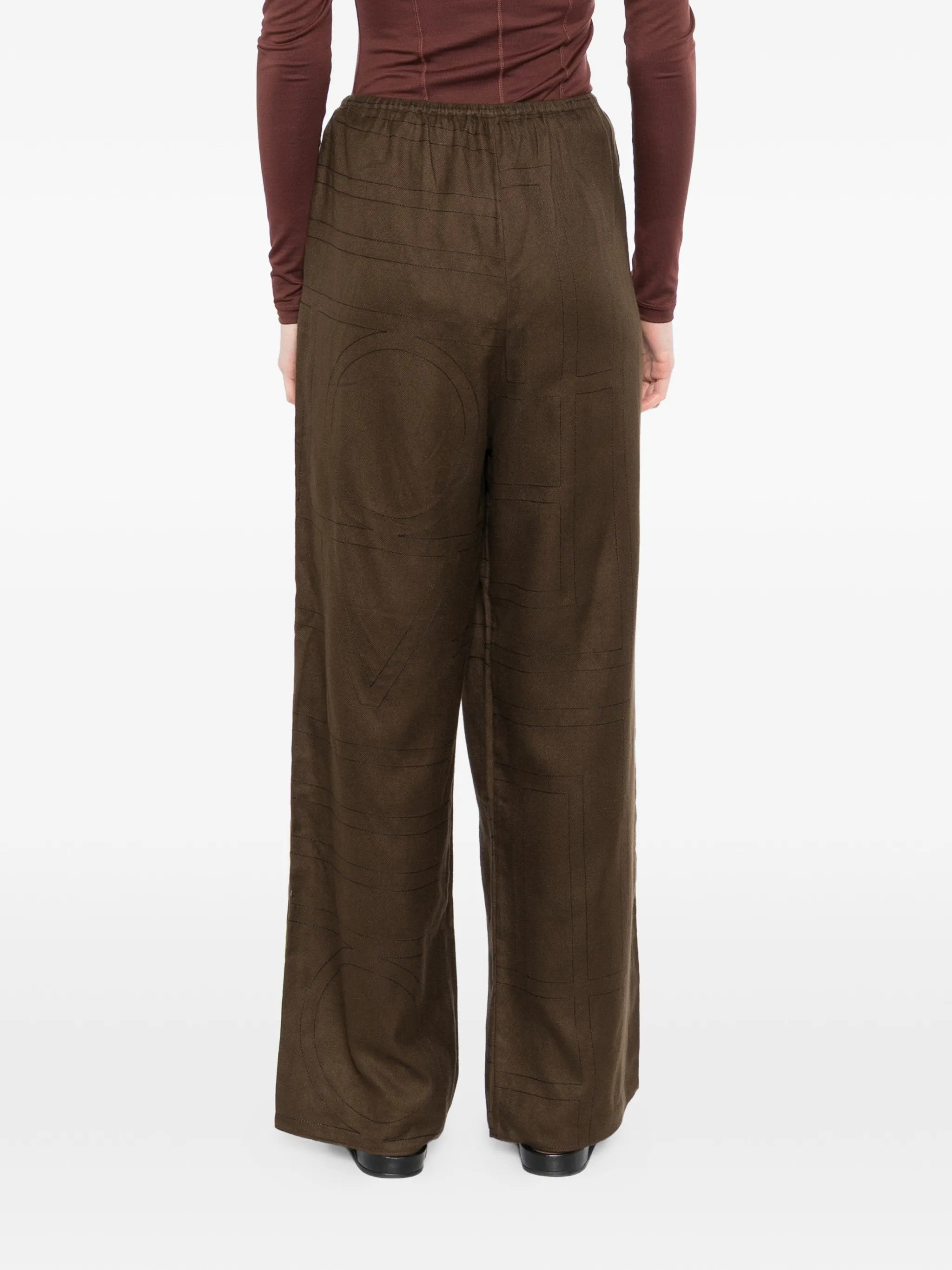 Toteme PANTALONI Marrone