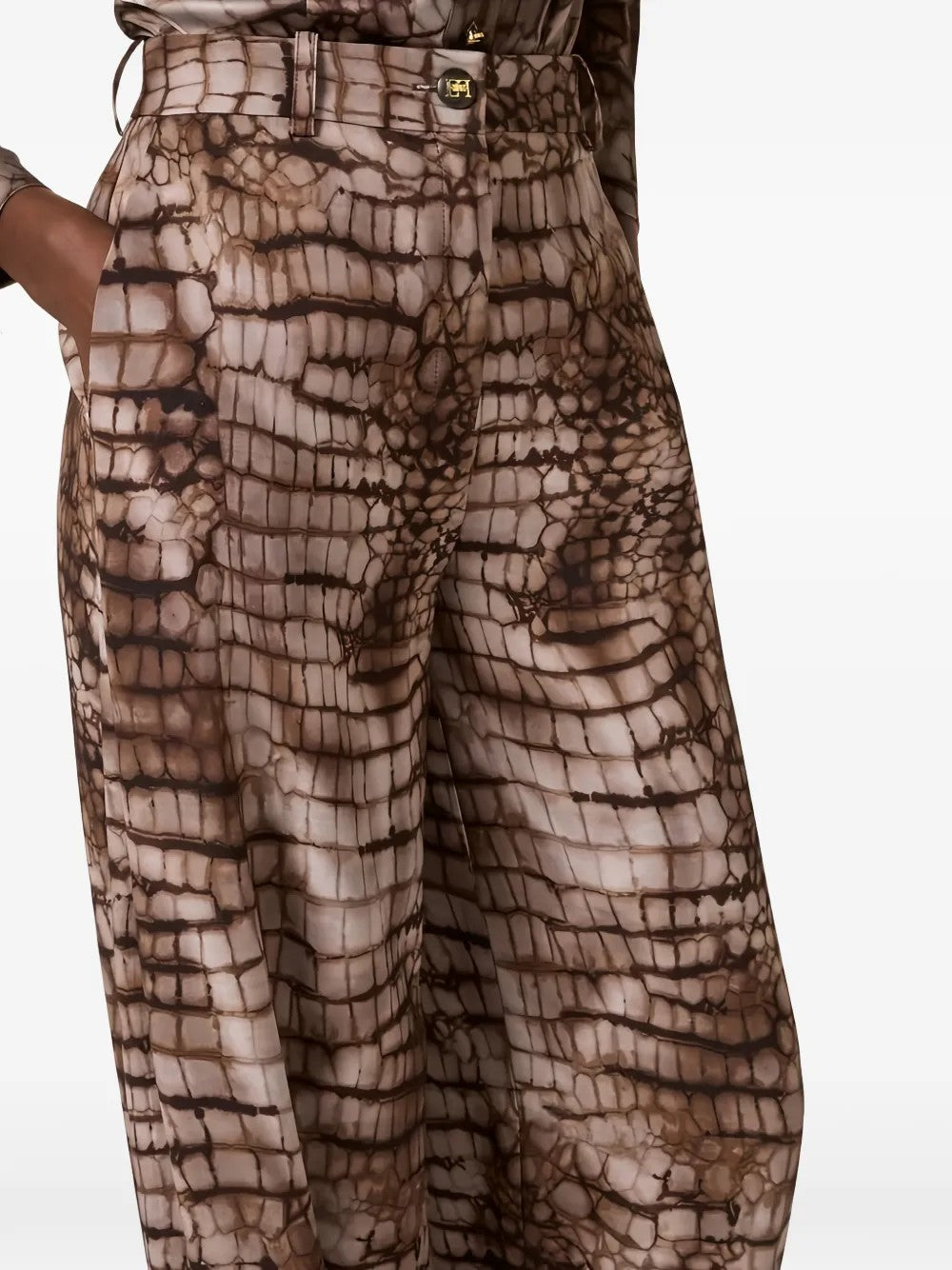 Elisabetta Franchi PANTALONI Marrone