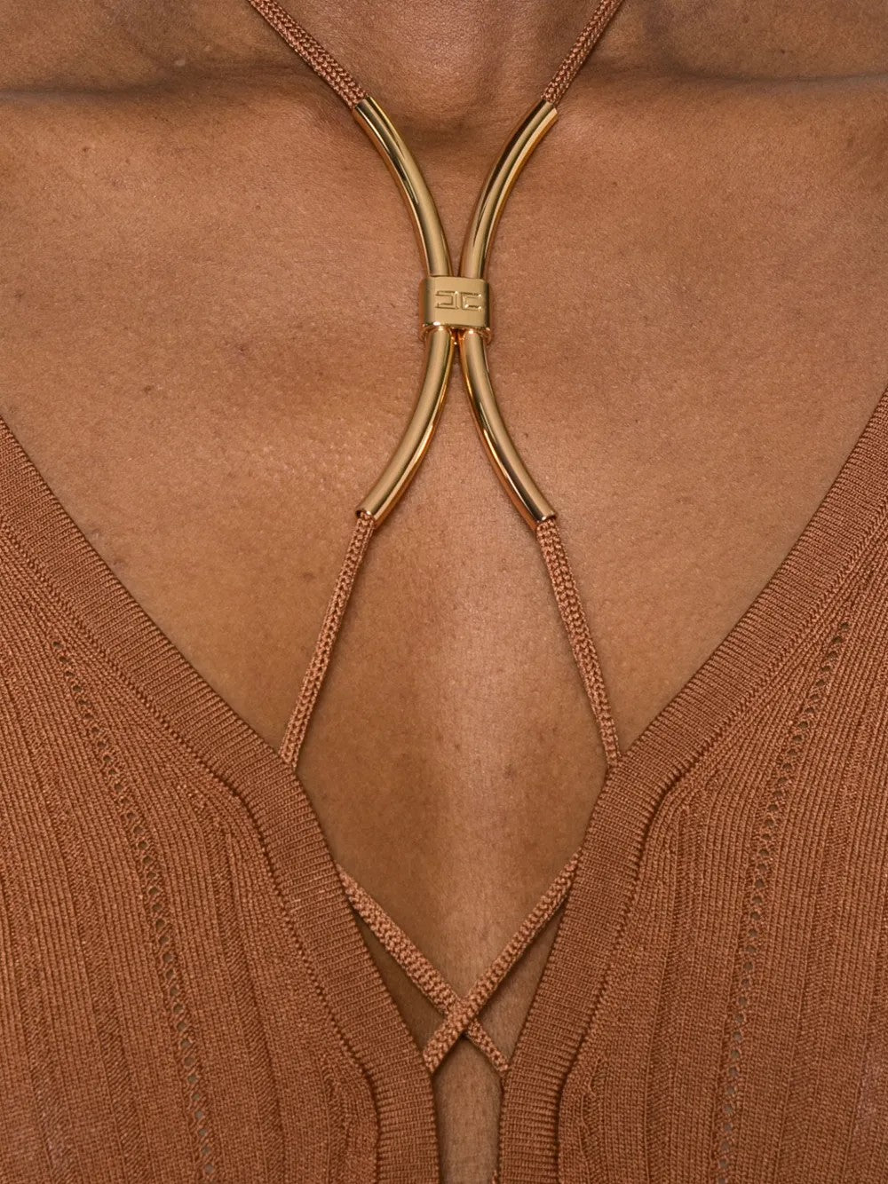 Elisabetta Franchi TOP Marrone