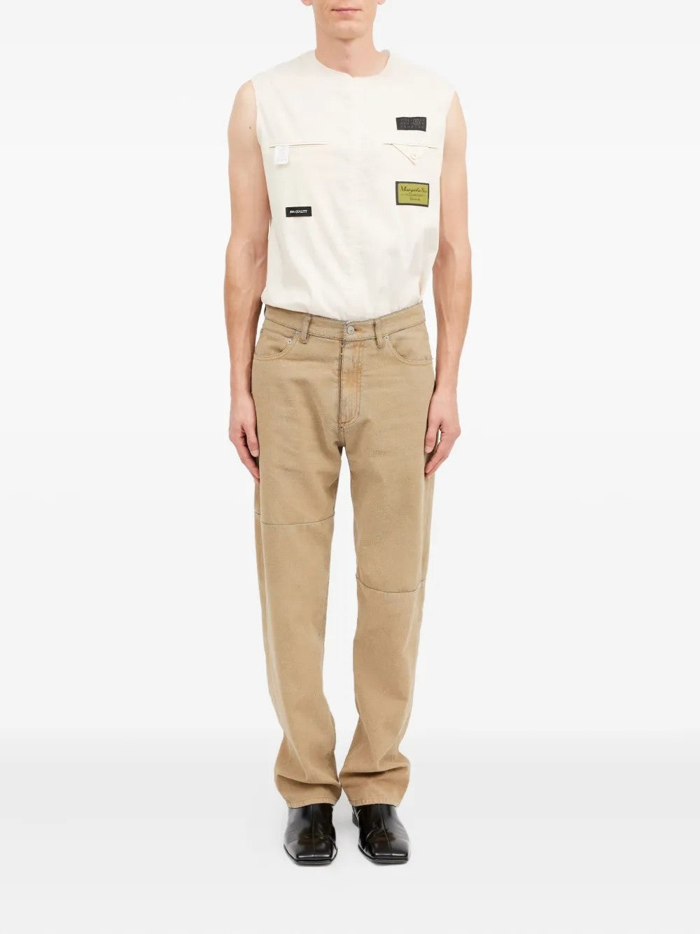 Mm6 Maison Margiela PANTALONI Beige