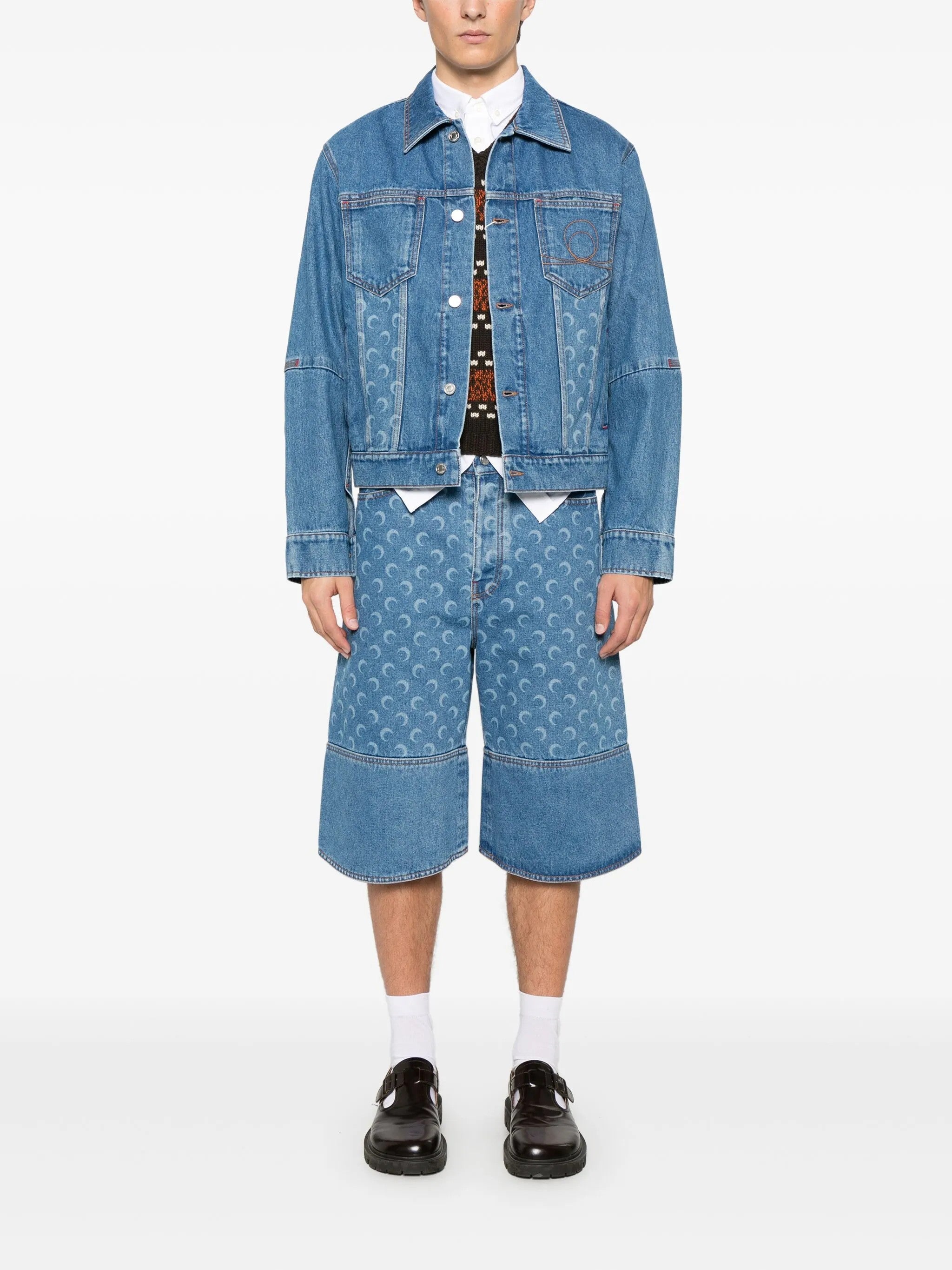 Marine Serre PANTALONI Blu