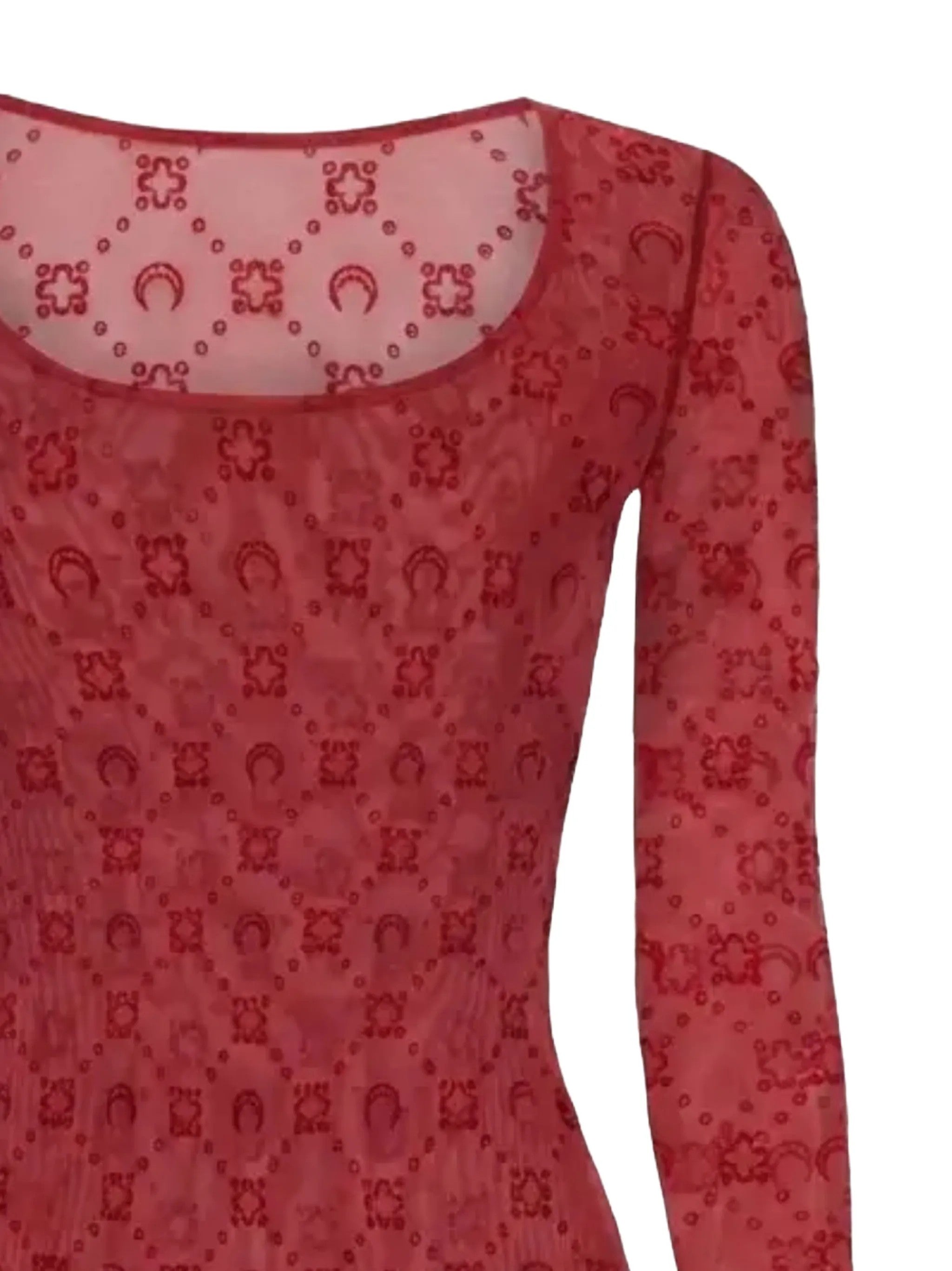 Marine Serre TOP Rosso
