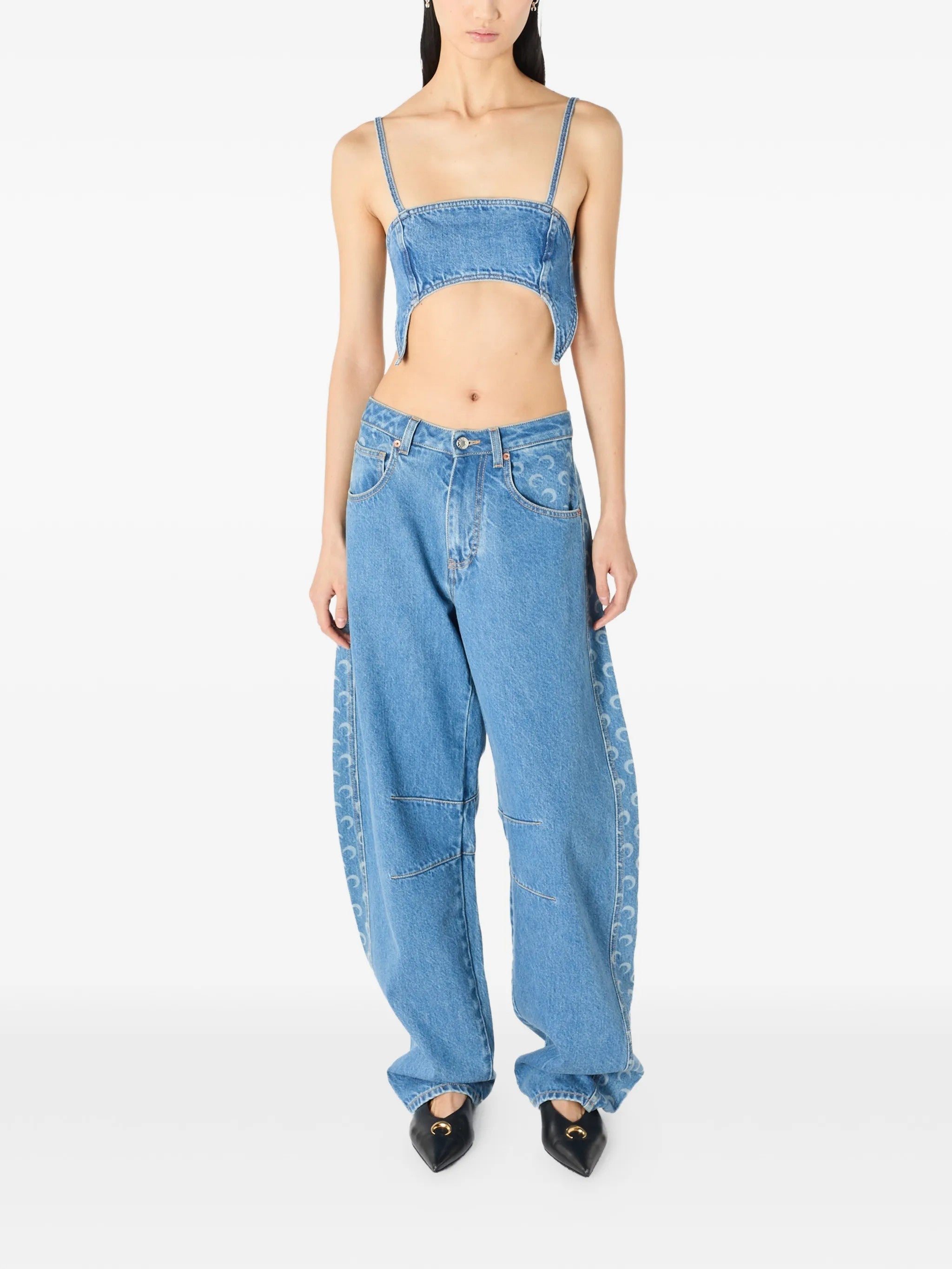 Marine Serre TOP Blu
