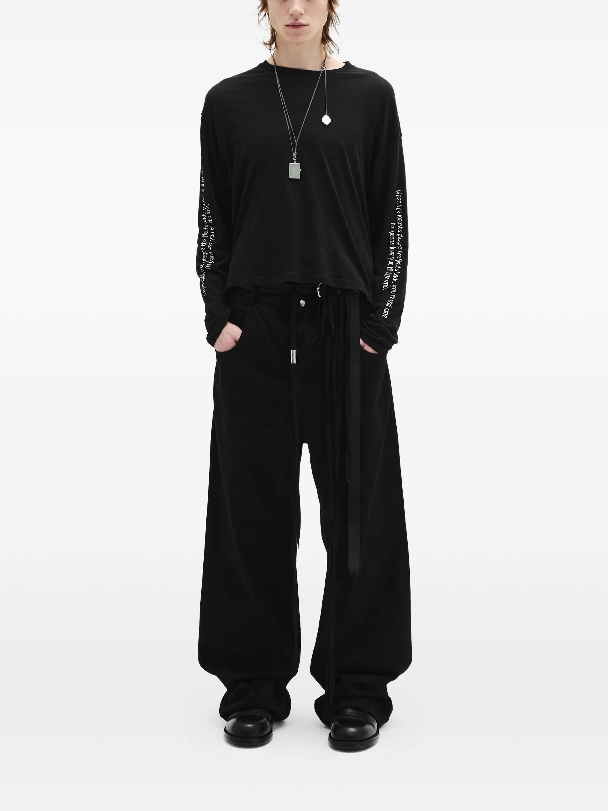 Ann Demeulemeester PANTALONI Nero