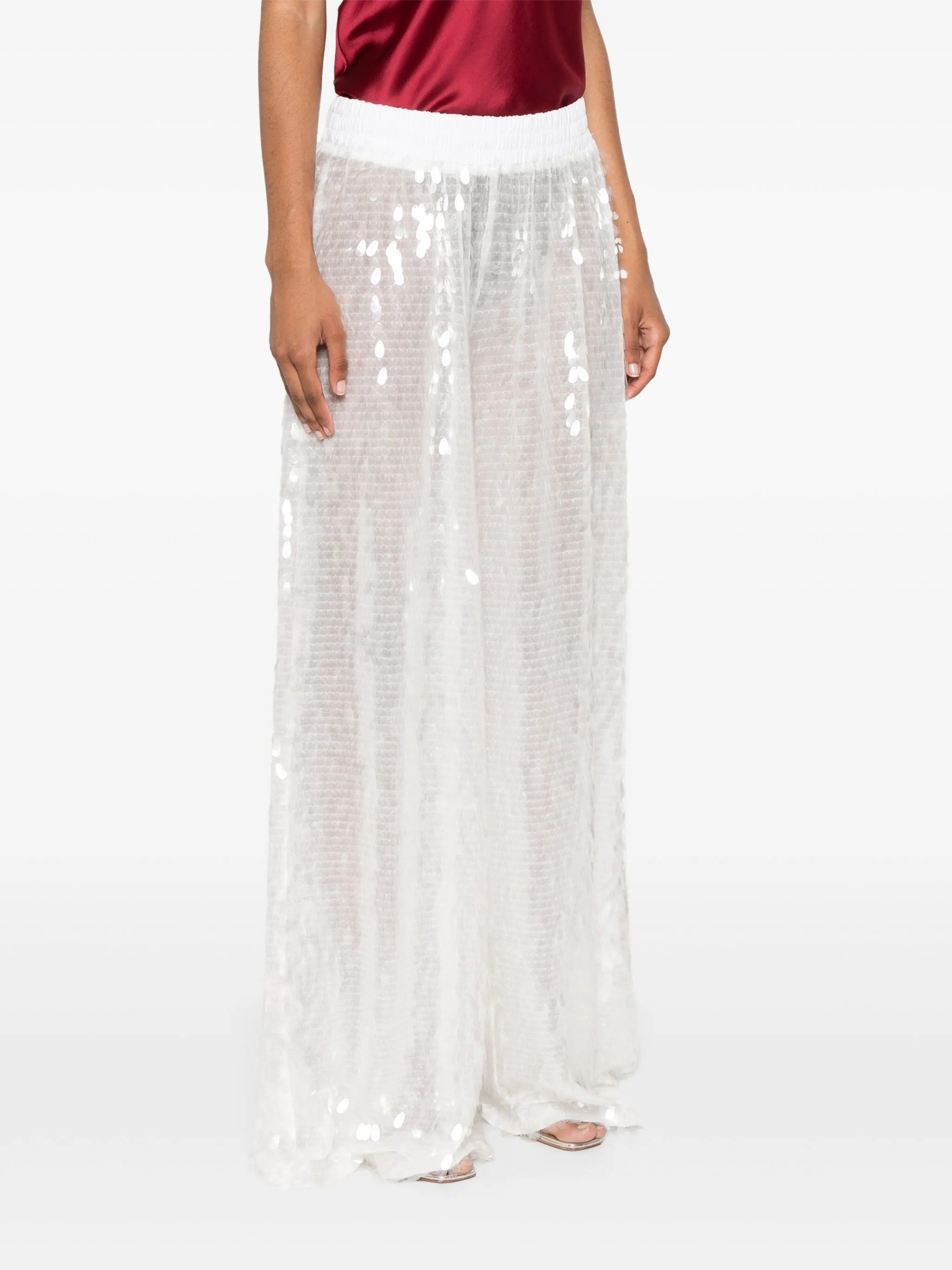 Norma Kamali PANTALONI Bianco