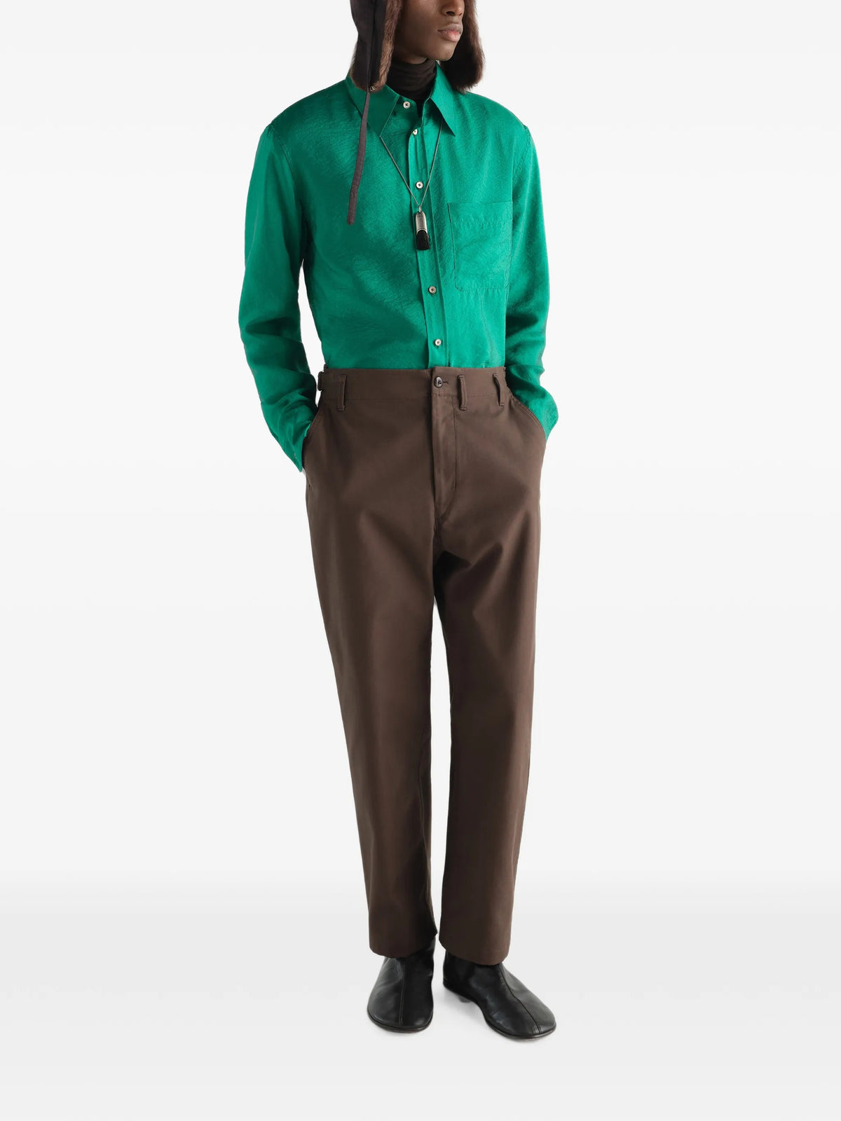 Lemaire PANTALONI Marrone