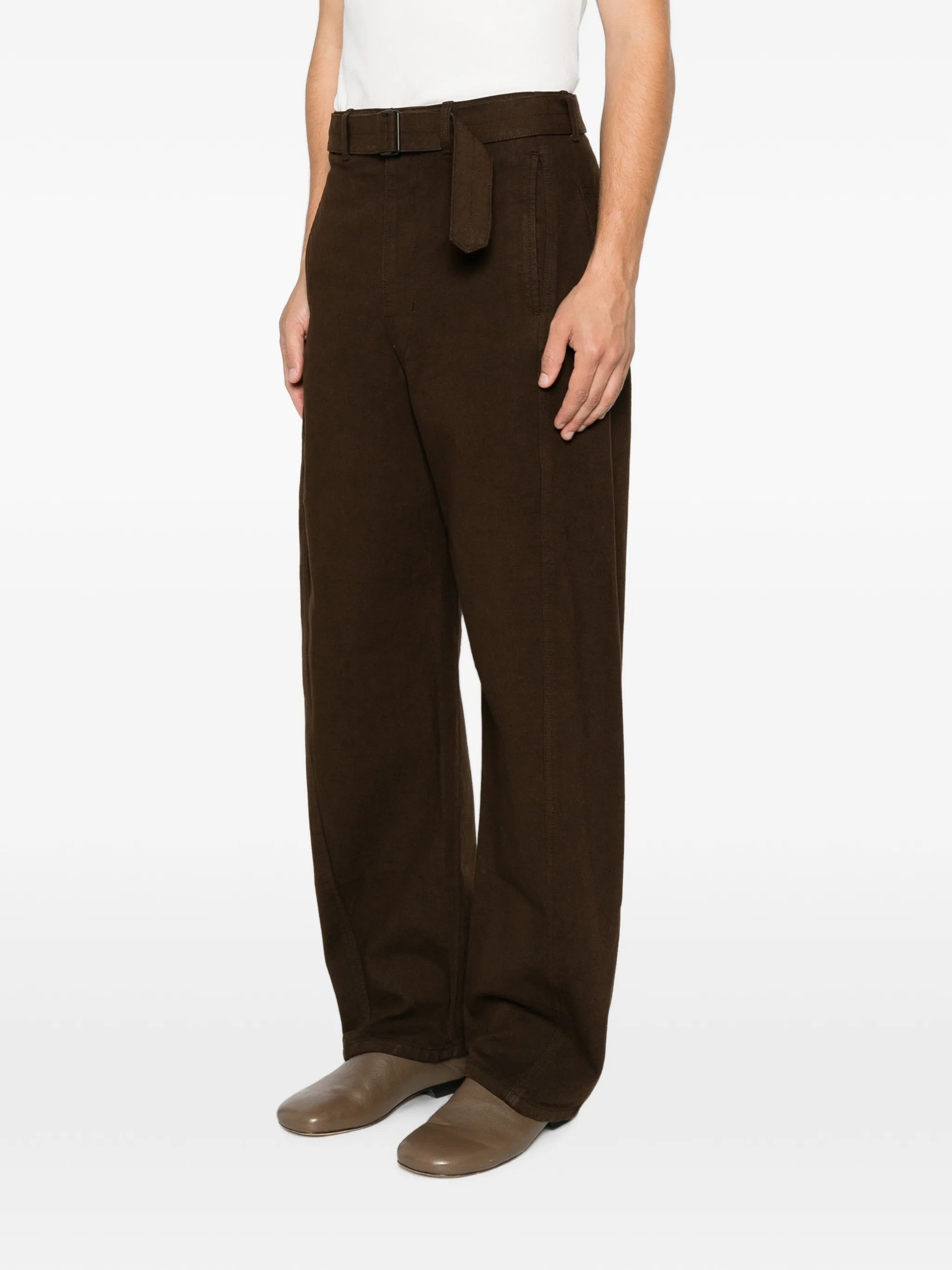 Lemaire PANTALONI Marrone