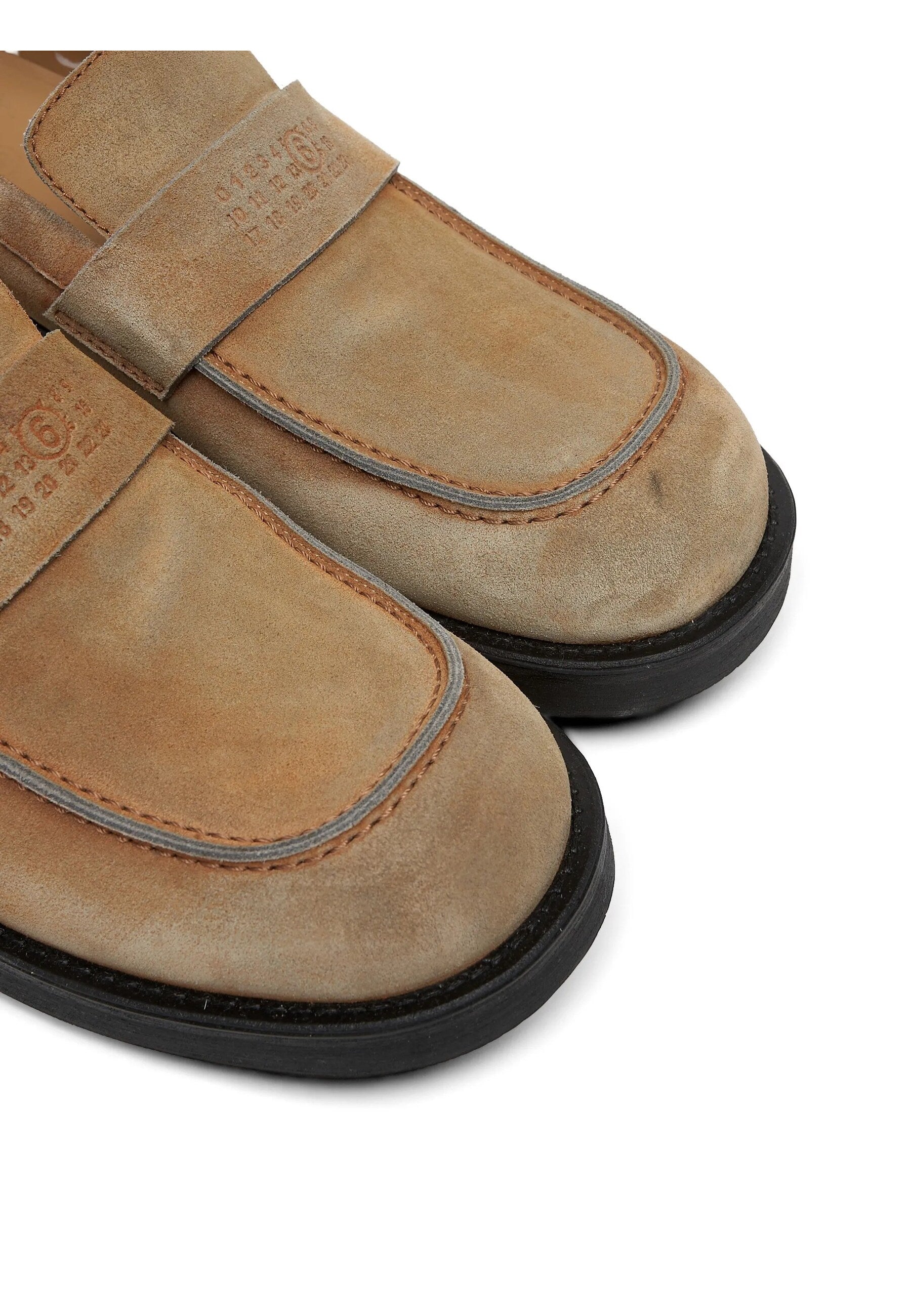 Mm6 Maison Margiela MOCASSINI Marrone