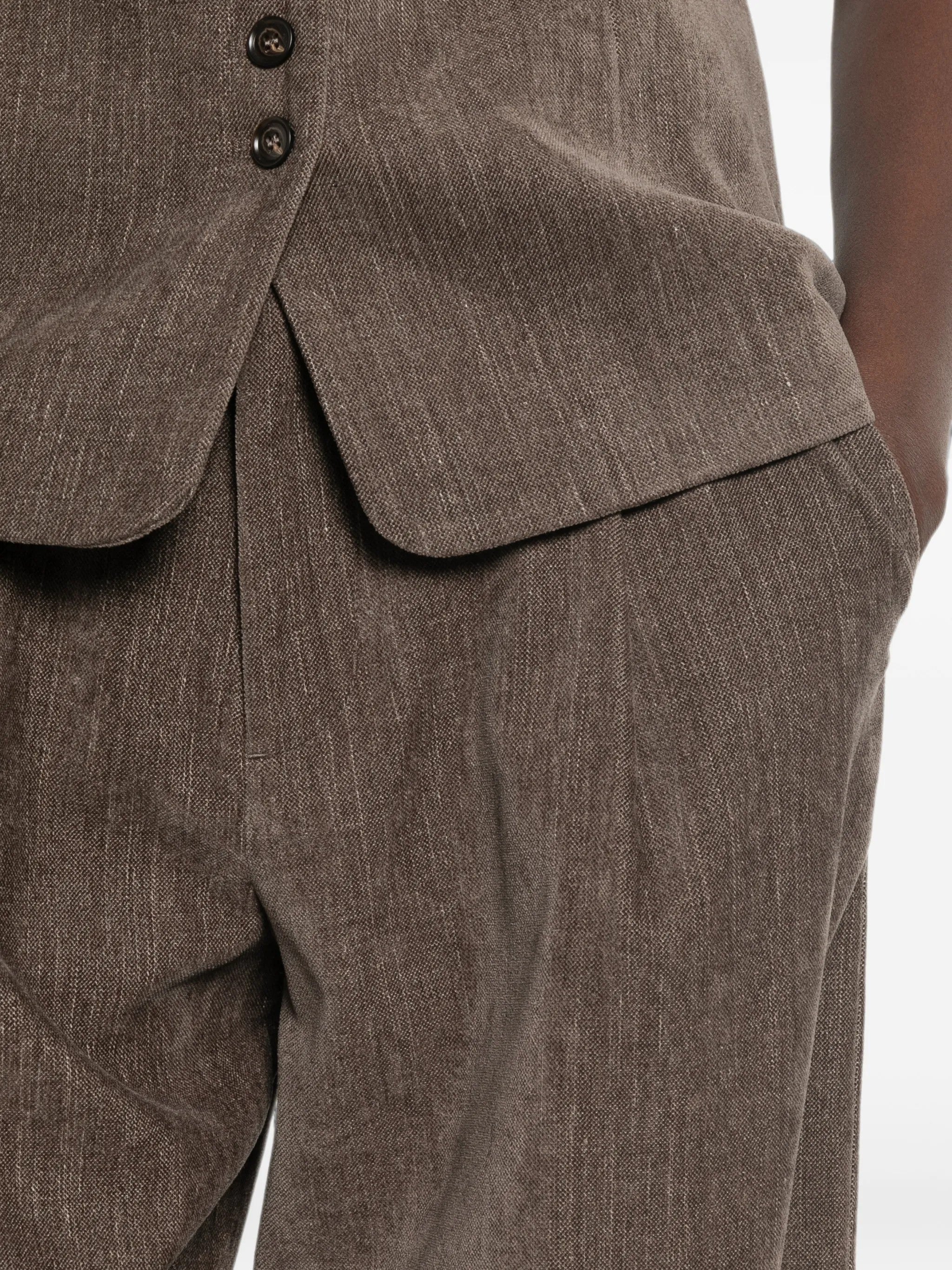 Eleh PANTALONI Marrone