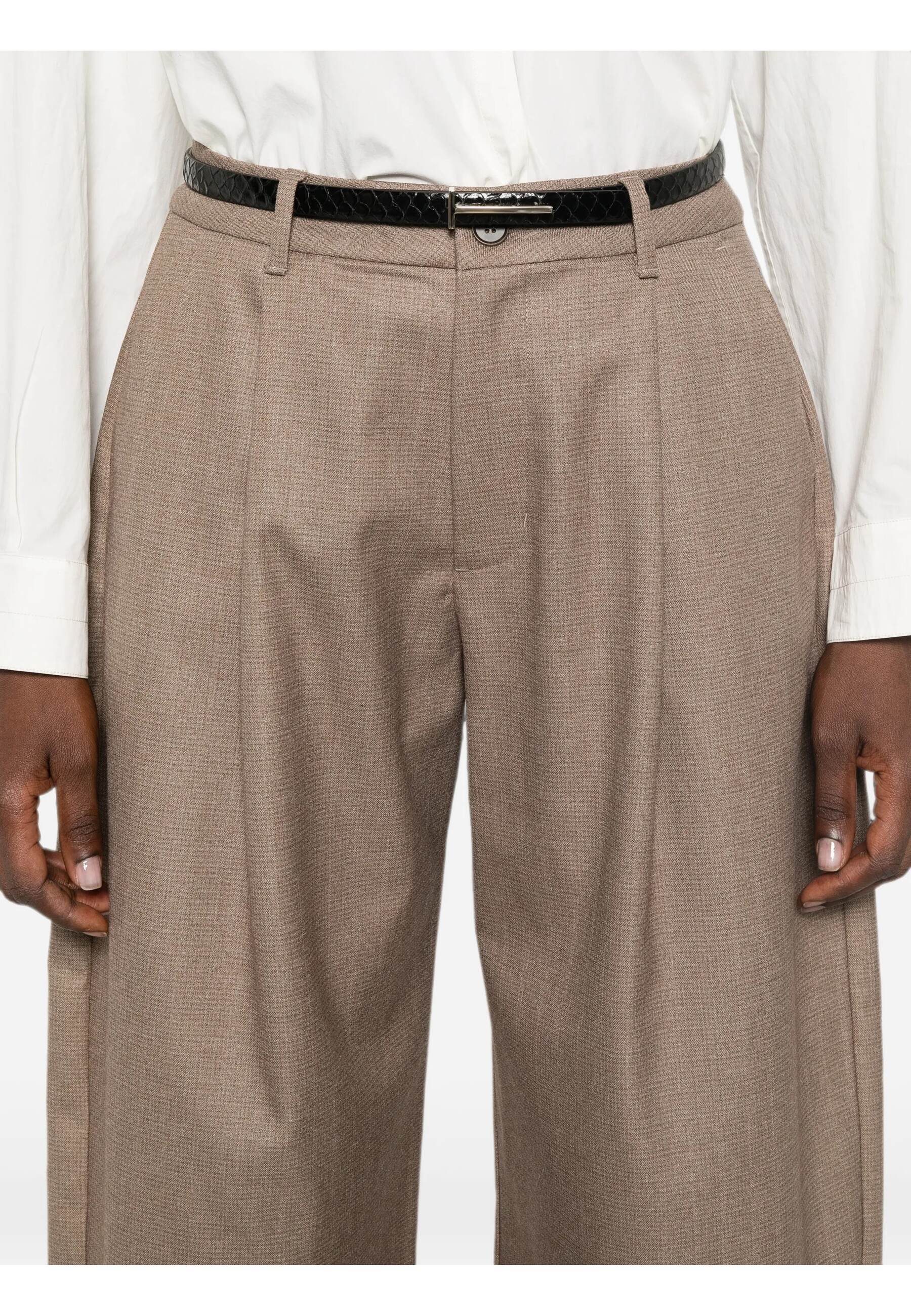 Eleh PANTALONI Marrone