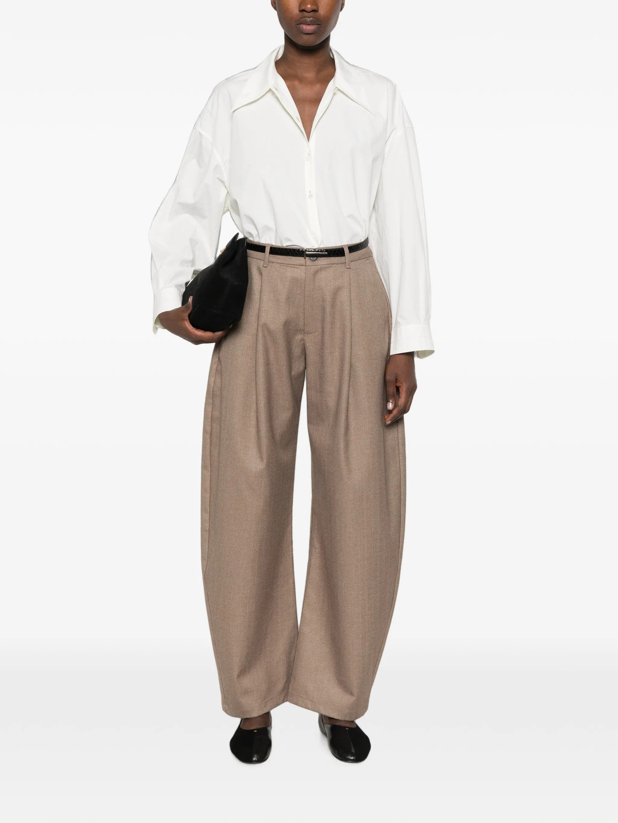 Eleh PANTALONI Marrone