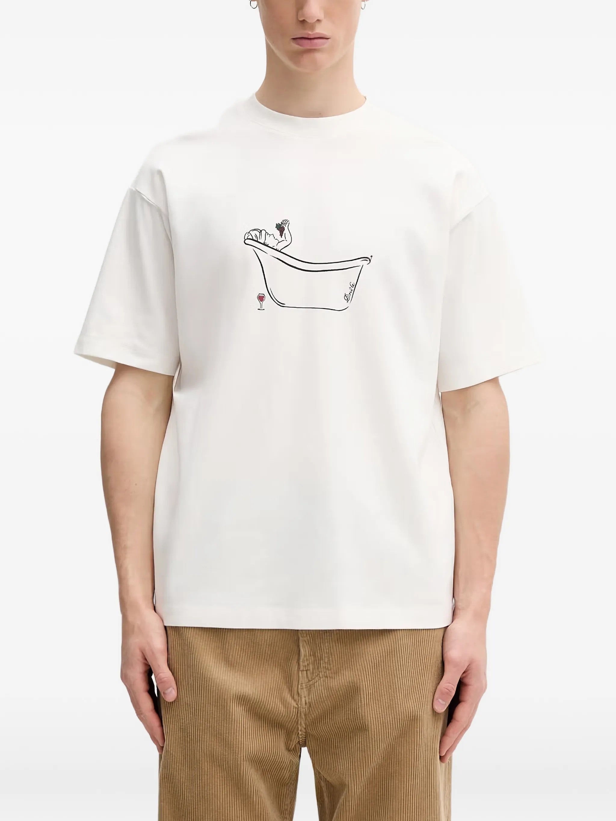 Drole De Monsieur T-SHIRT Bianco