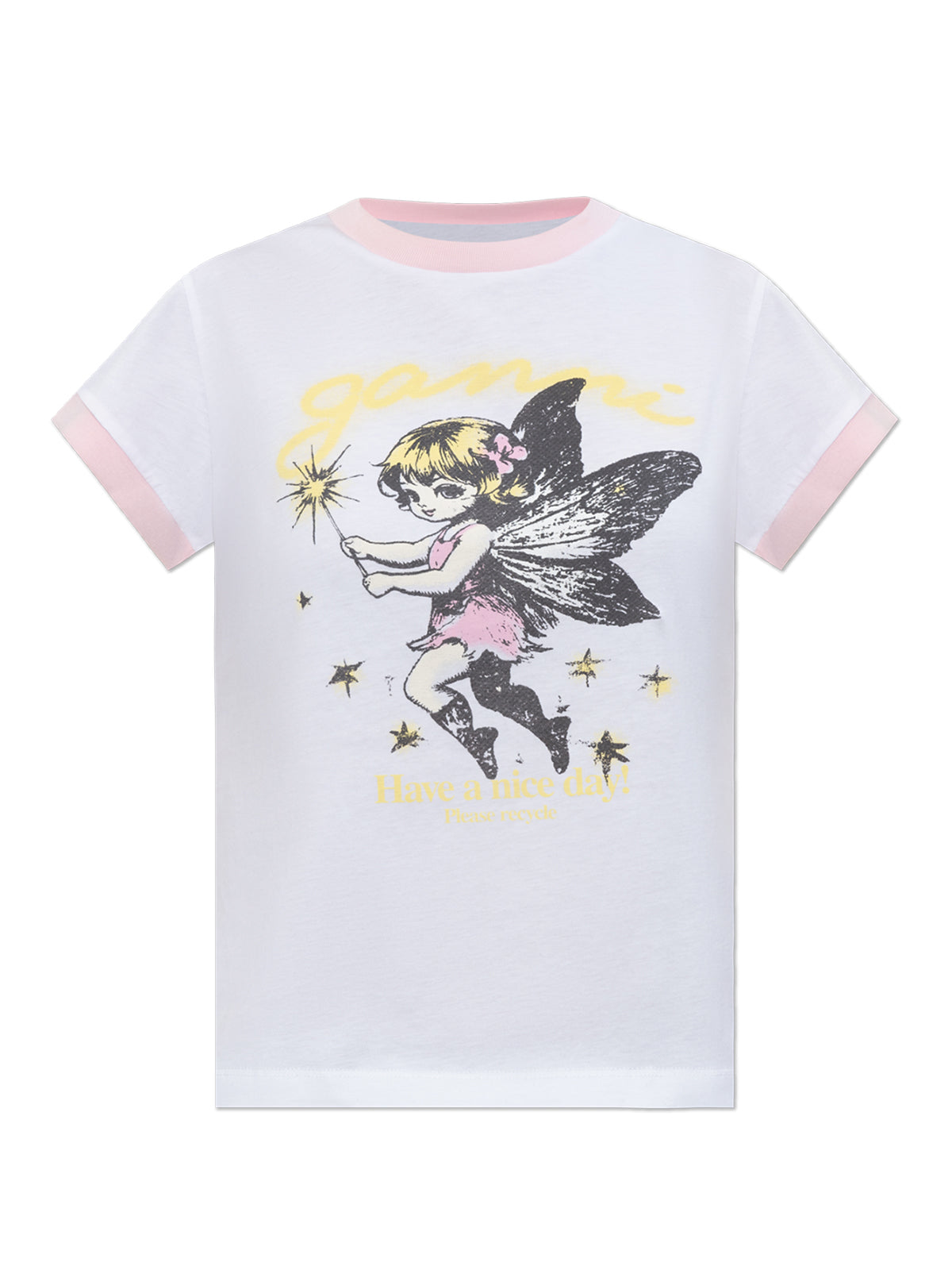 Ganni T-SHIRT Bianco