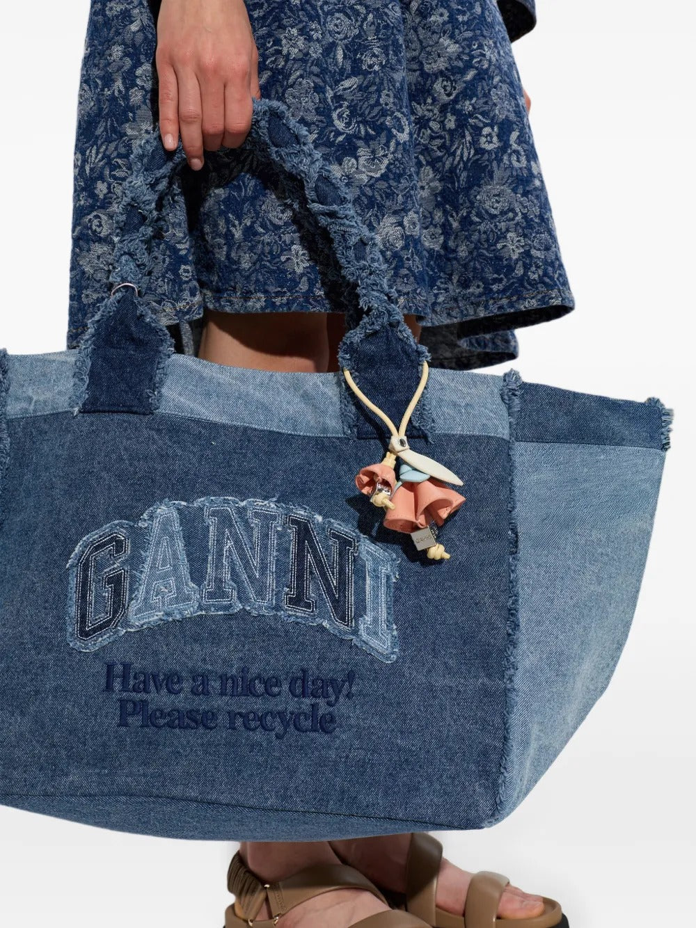 Ganni PORTACHIAVI Blu