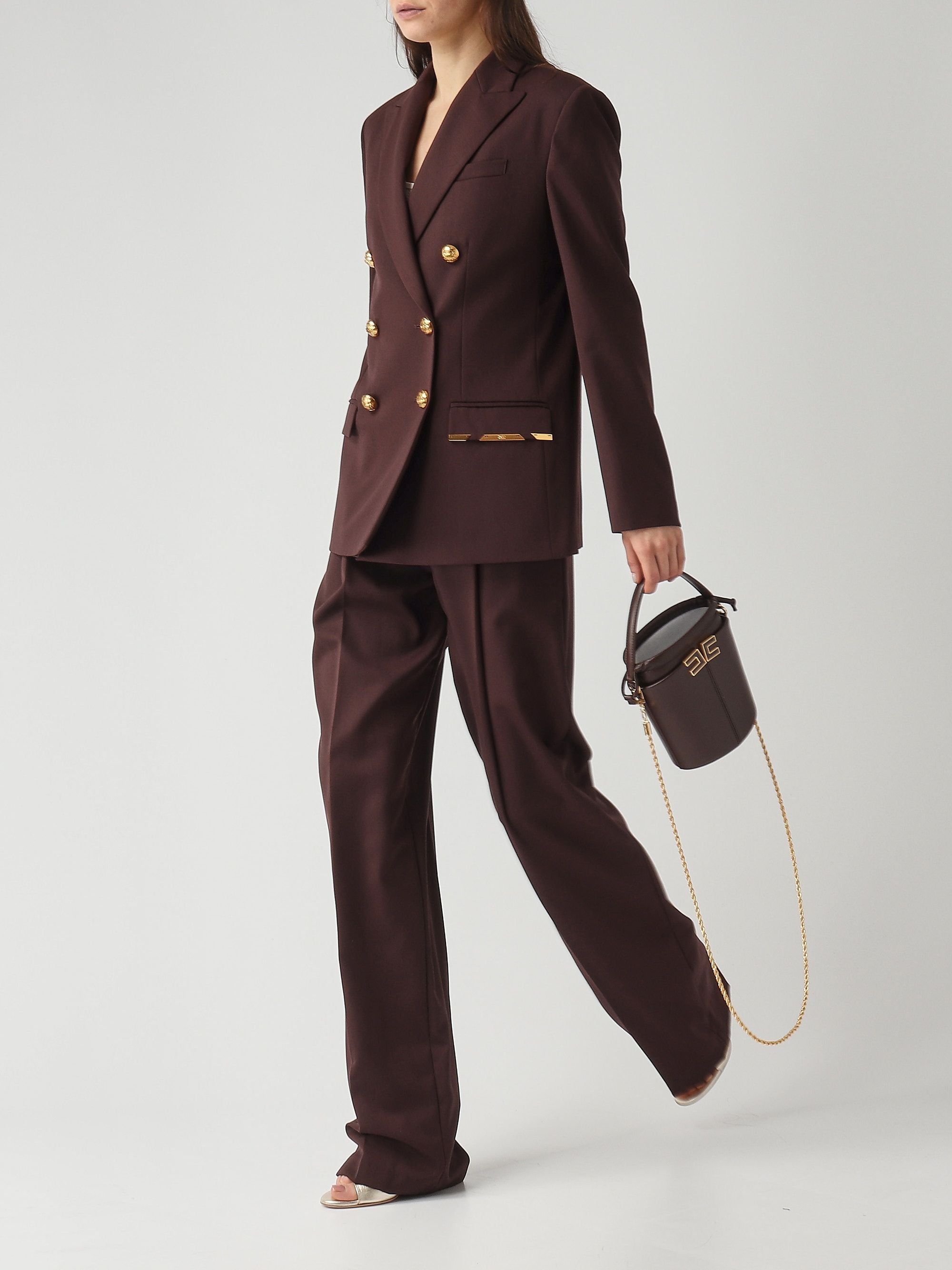 Elisabetta Franchi PANTALONI Marrone