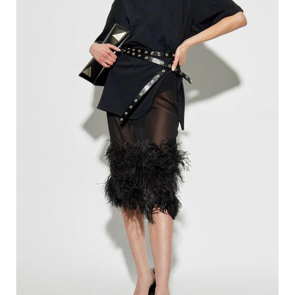 The Attico GONNE Nero