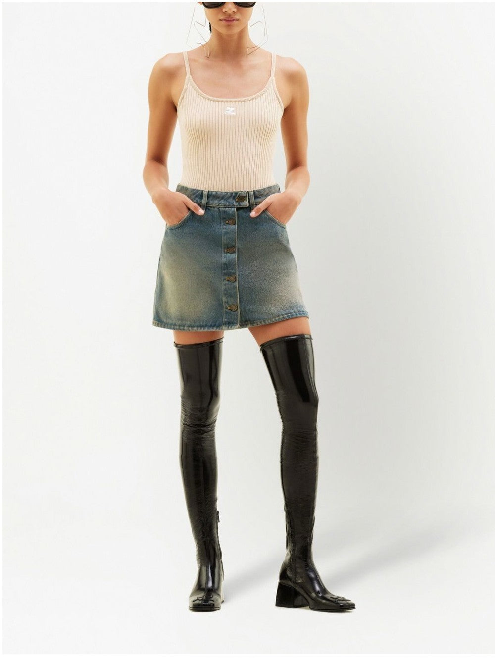 Courreges TOP Beige