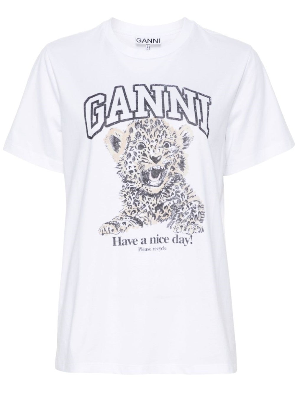 Ganni T-SHIRT Bianco