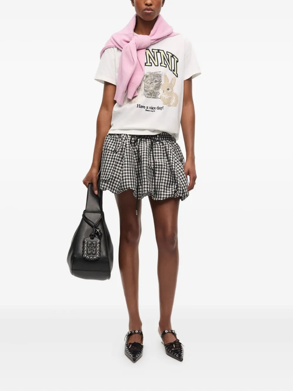 Ganni T-SHIRT Bianco