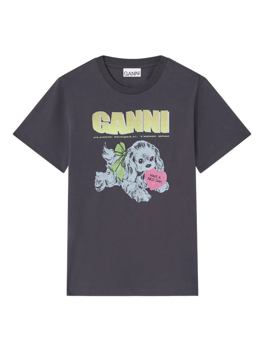 Ganni T-SHIRT Grigio