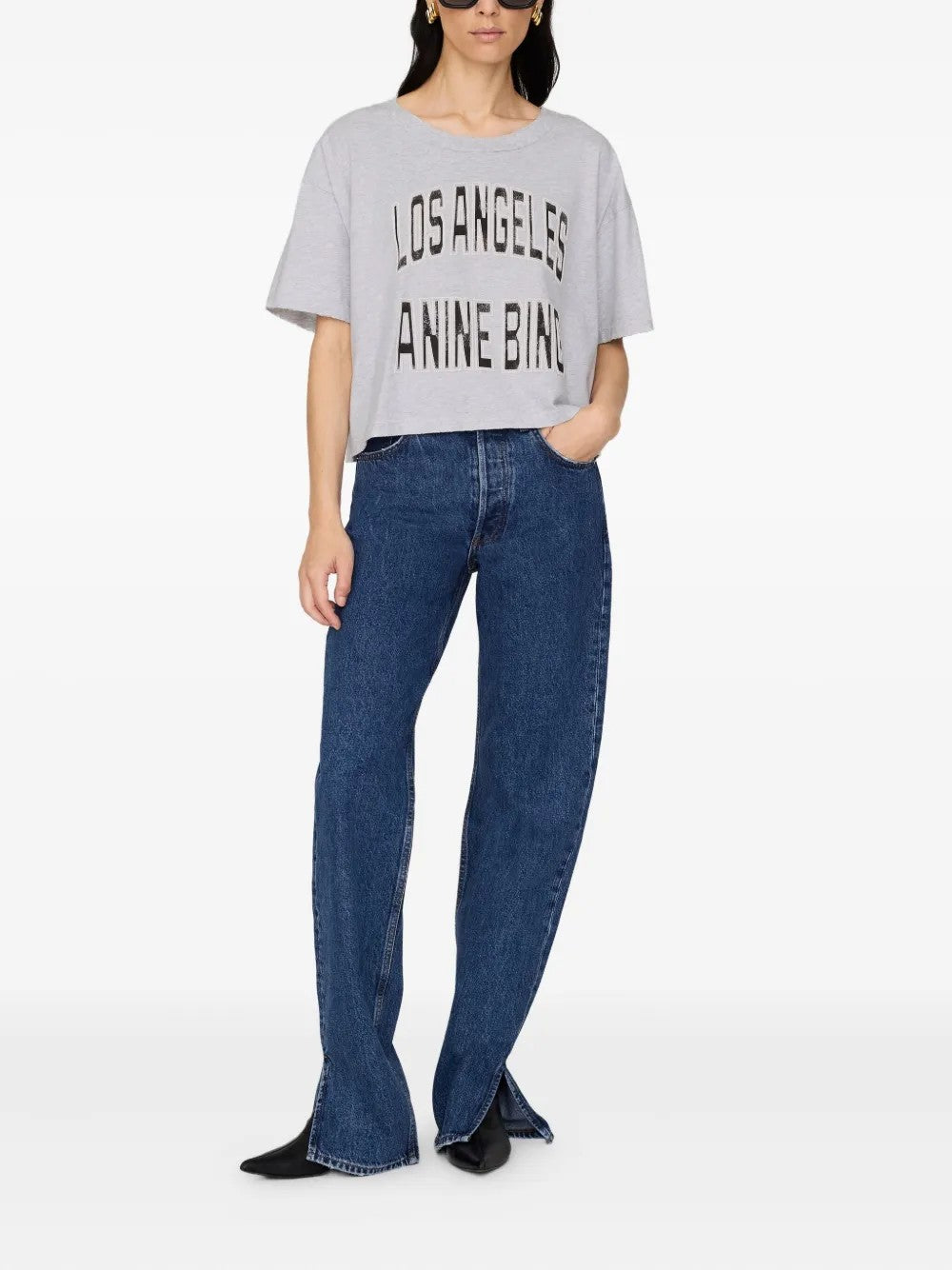 Anine Bing T-SHIRT Grigio