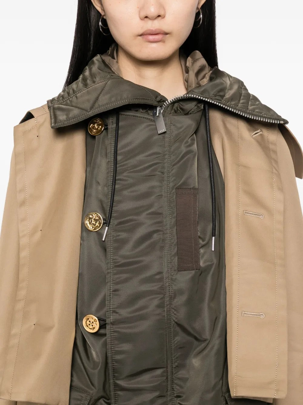 Sacai CAPPOTTI E PIUMINI Bianco