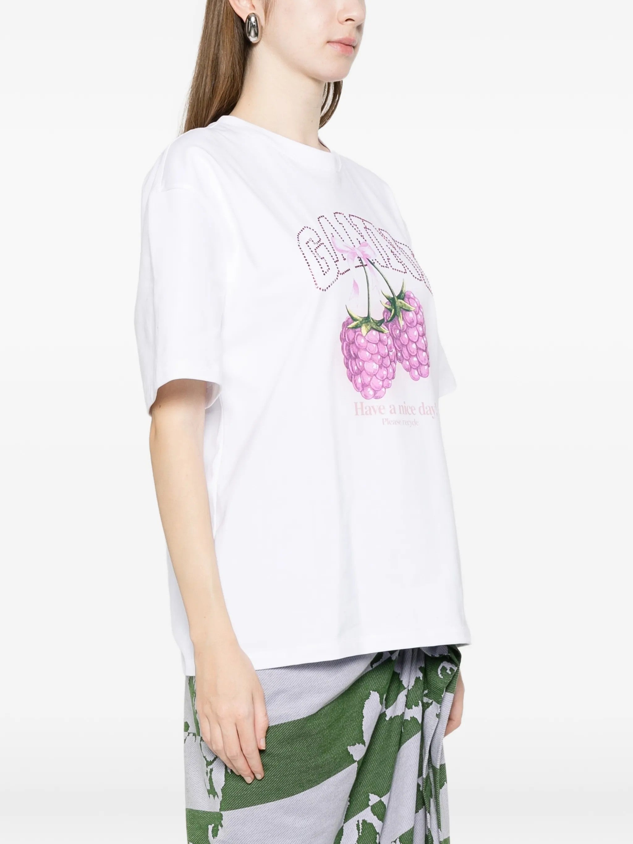 Ganni T-SHIRT Bianco