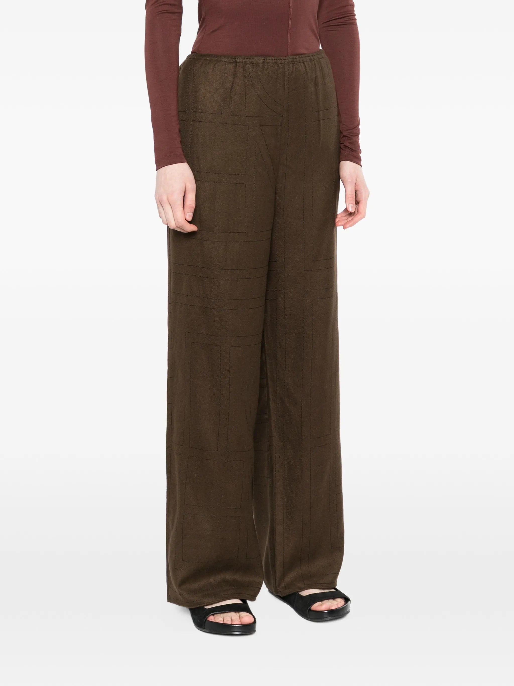 Toteme PANTALONI Marrone