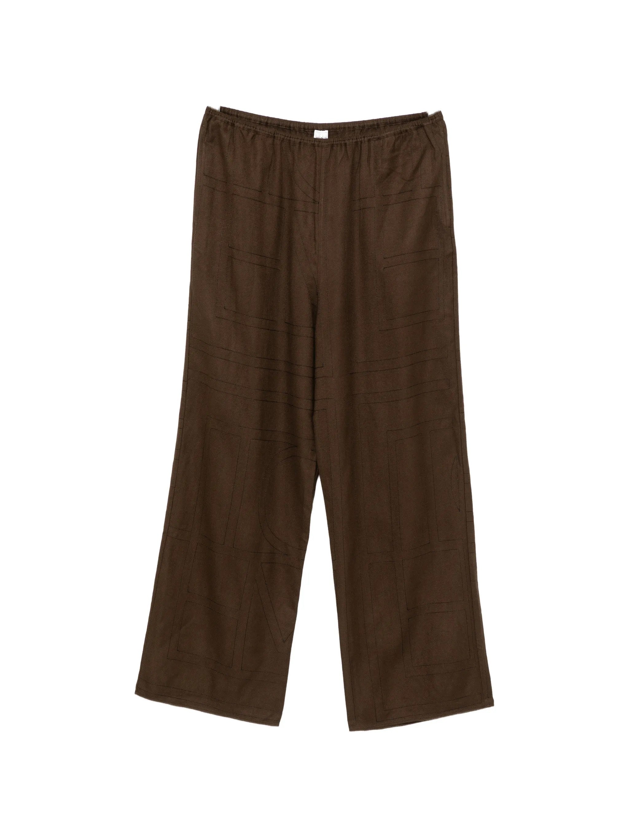 Toteme PANTALONI Marrone