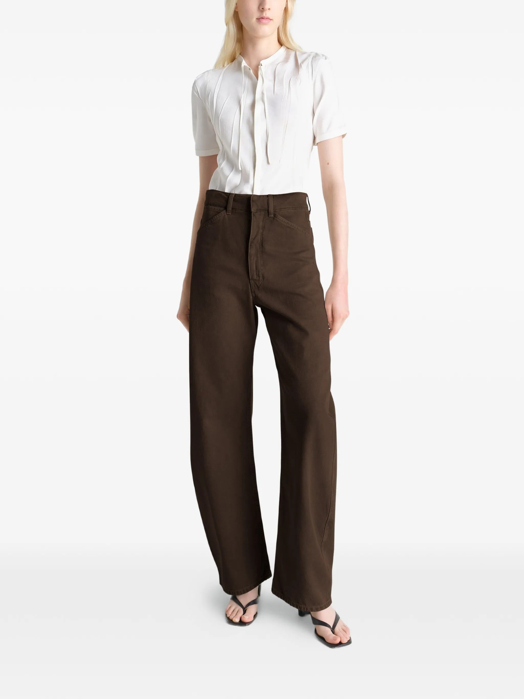 Lemaire PANTALONI Marrone