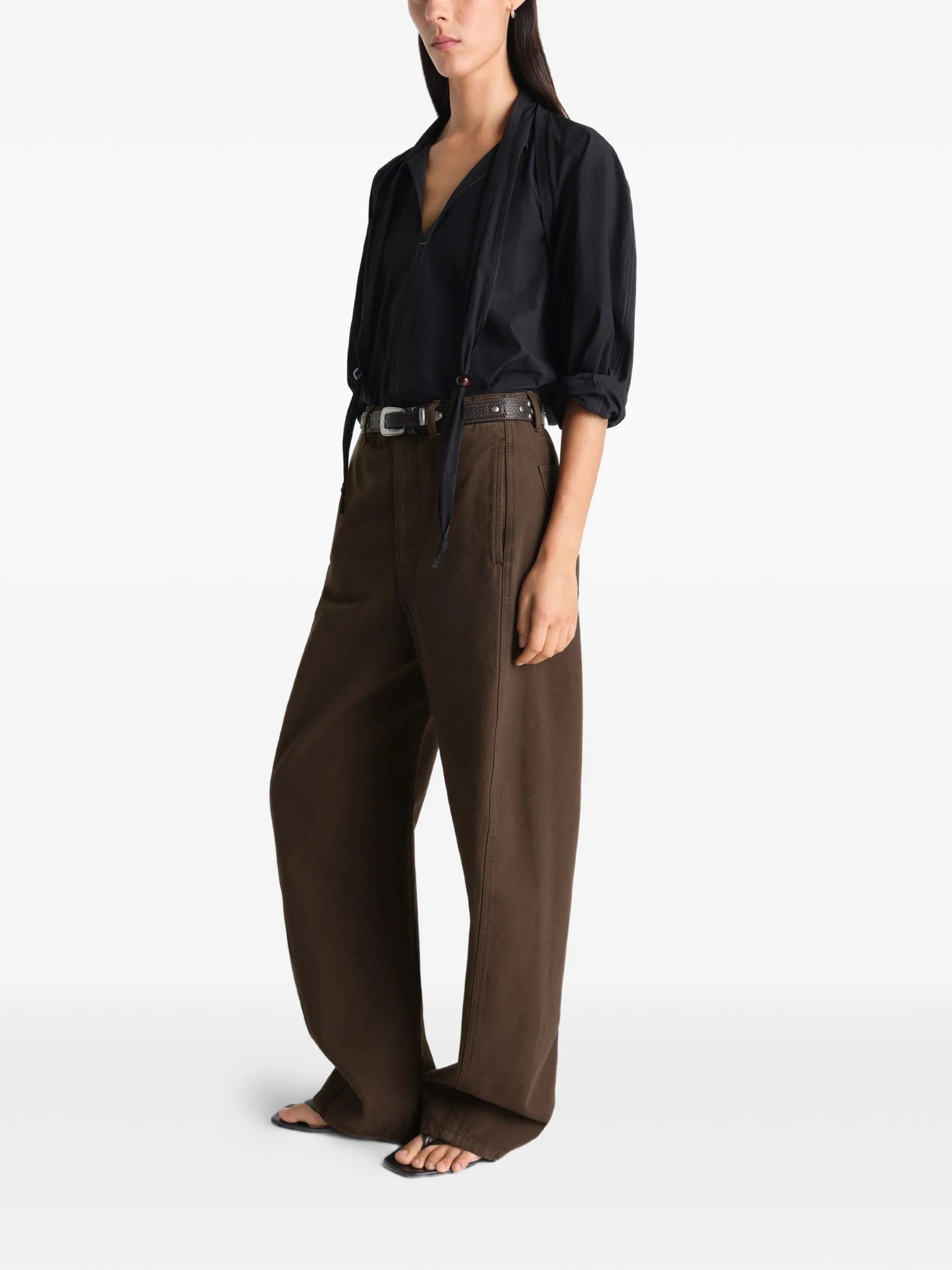 Lemaire PANTALONI Marrone