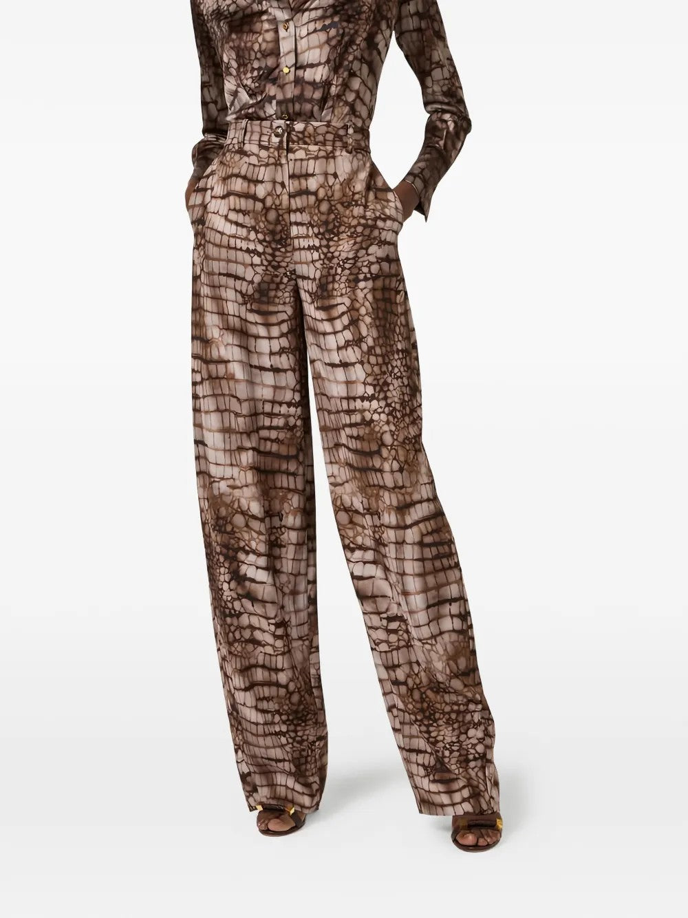 Elisabetta Franchi PANTALONI Marrone